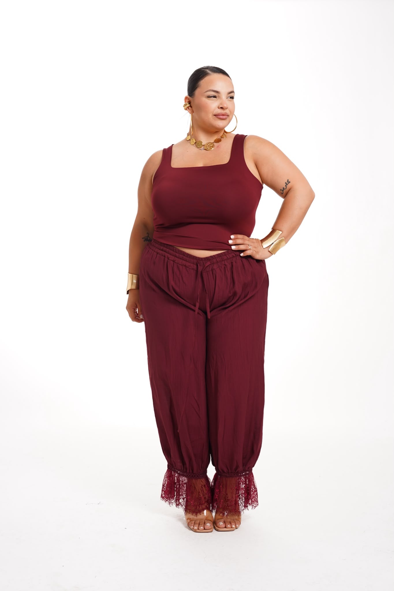 Pantalone Easy Pizzo Bordeaux