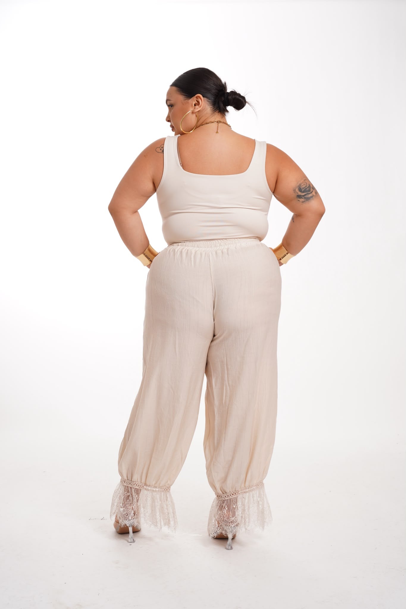 Pantalone Easy Pizzo Panna