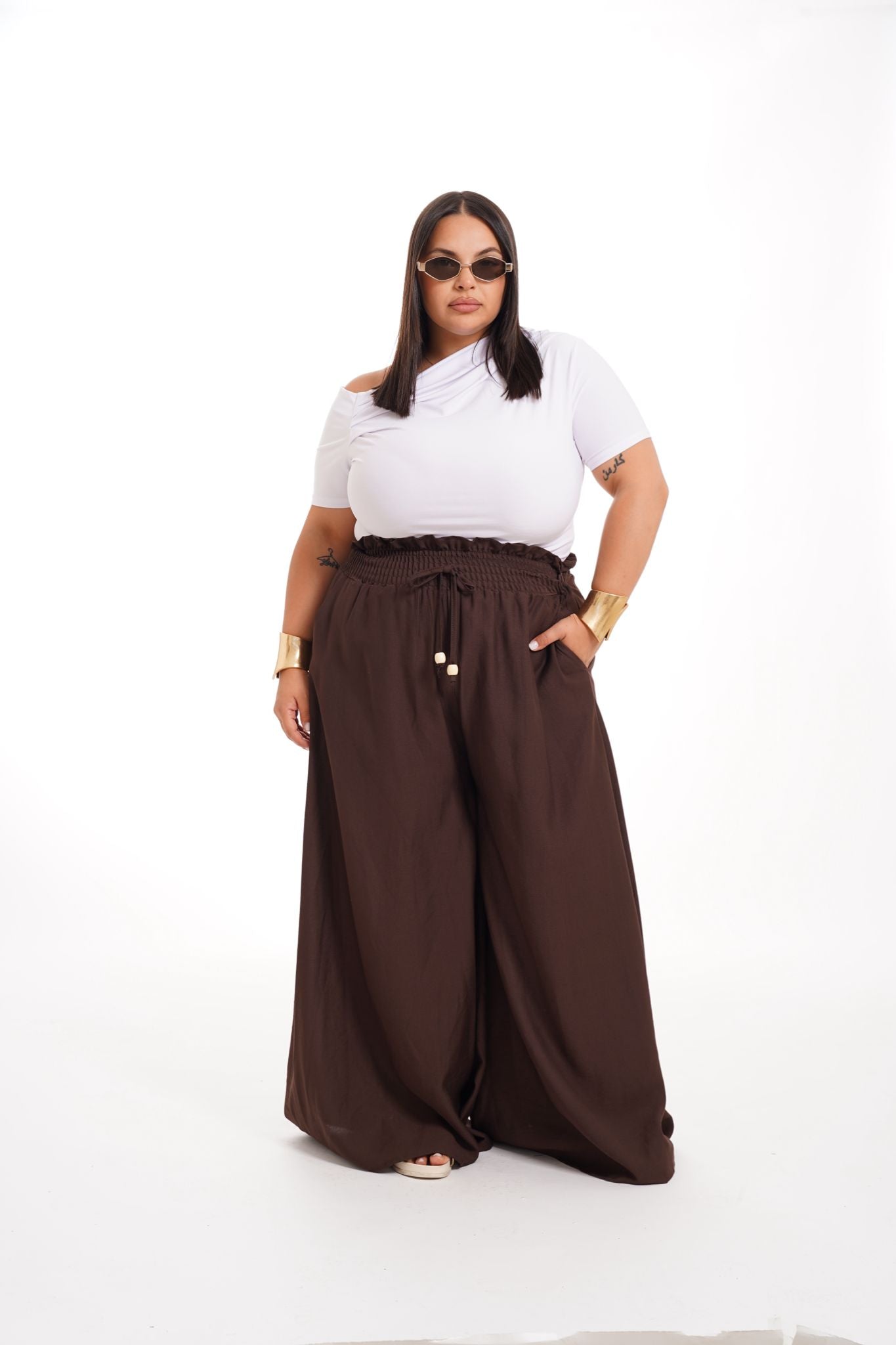Pantalone Asia Marrone