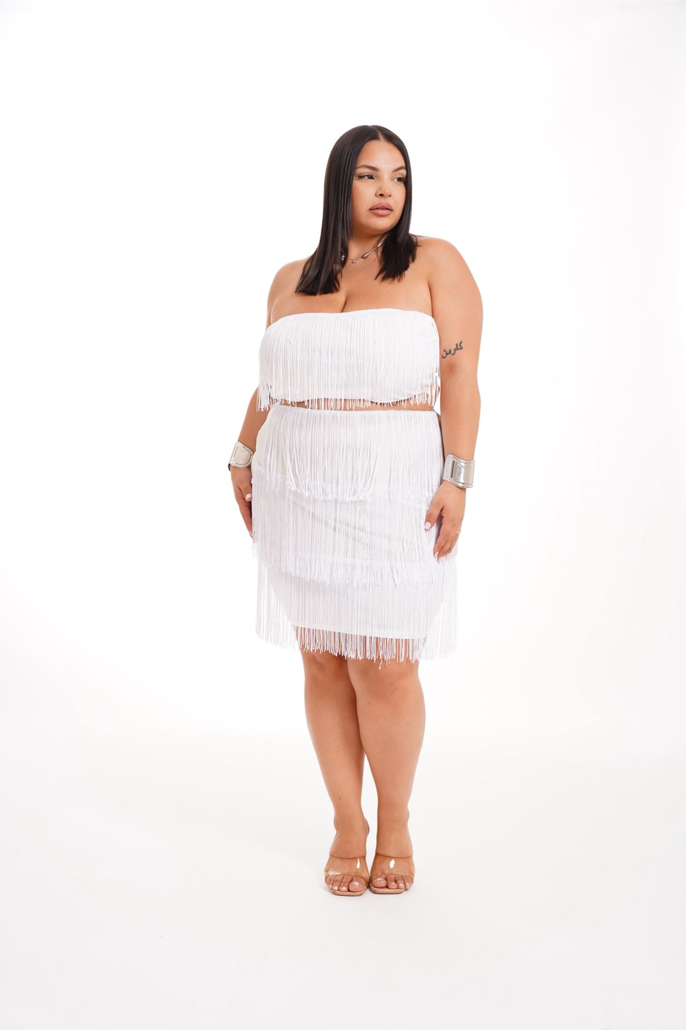 PREORDINE Coordinato Frange Bianco