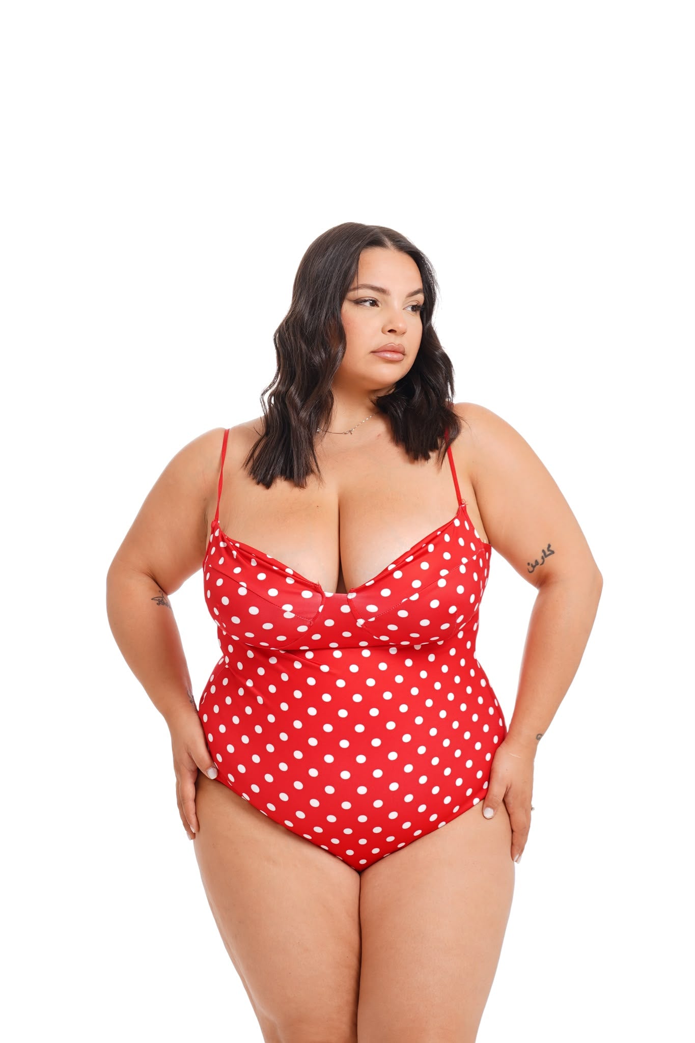 Costume Nizza Pois Rosso