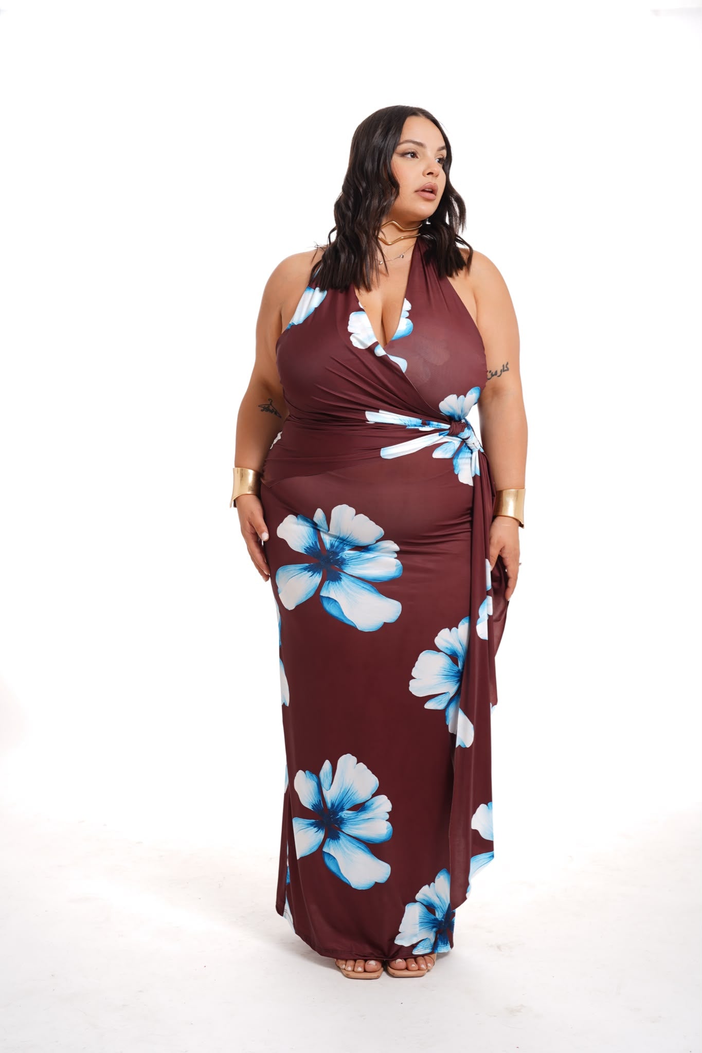 Abito Hawaii Marrone