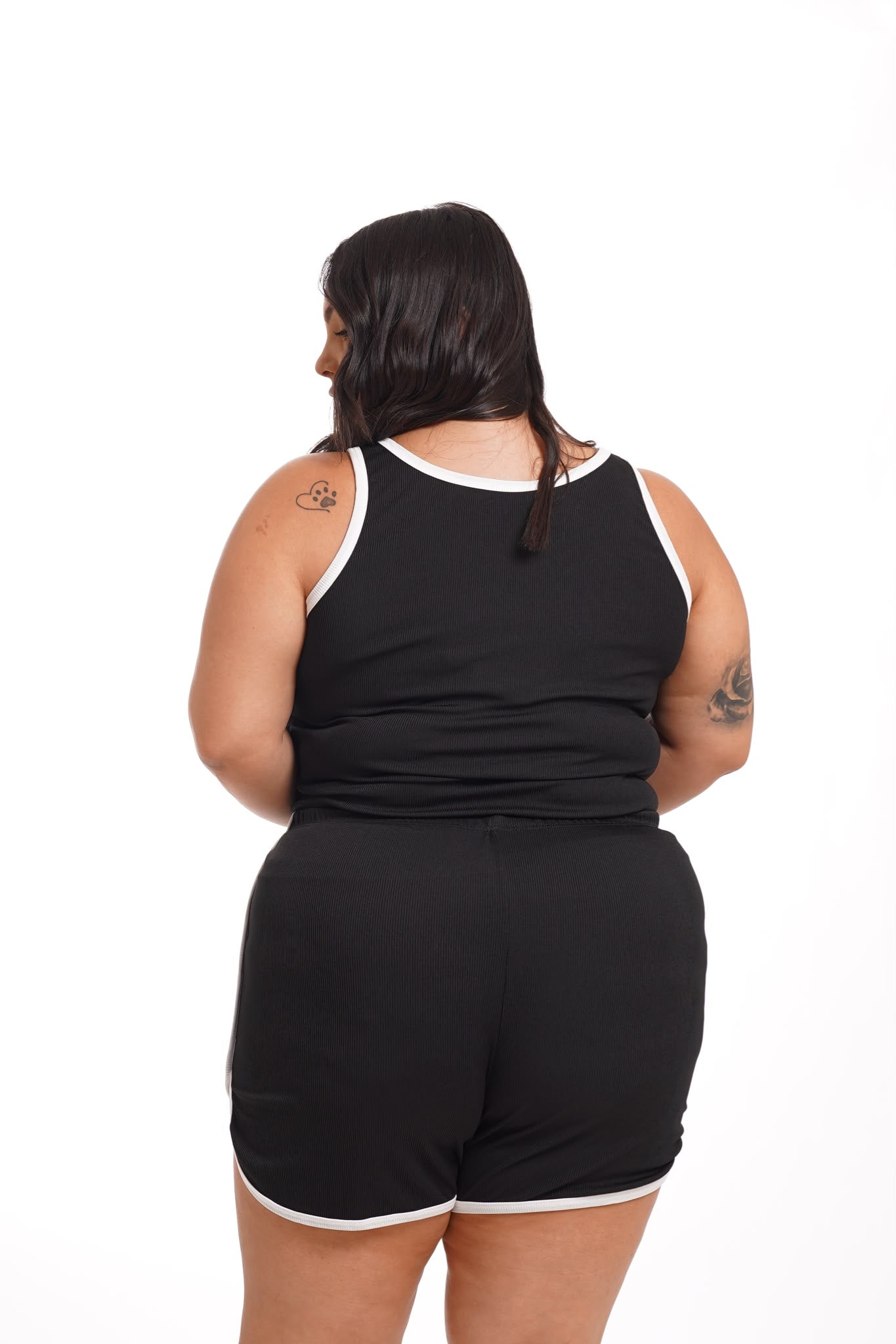 Coordinato Brigitte Nero\Bianco