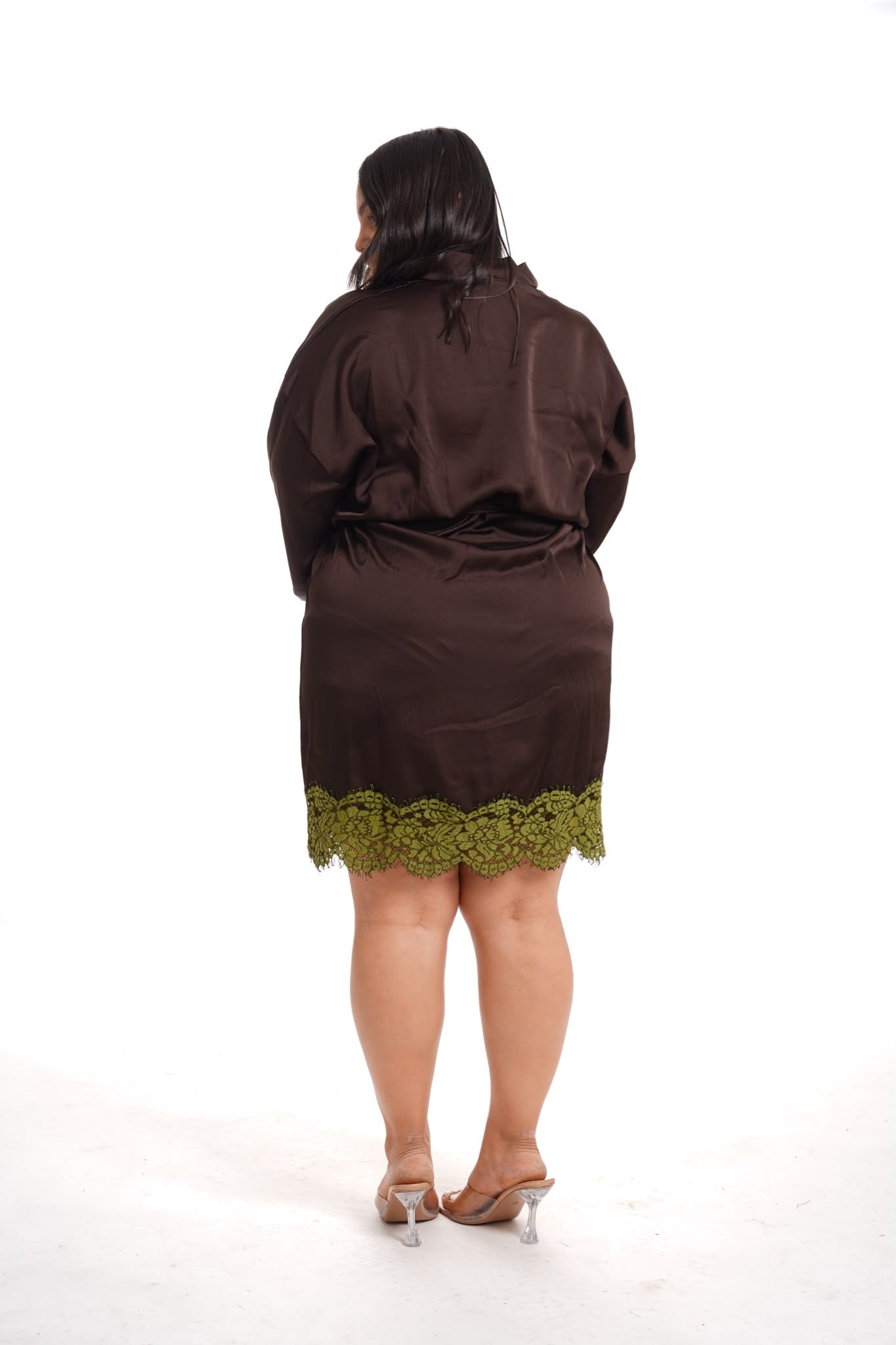 Kimono Dress Night Marrone