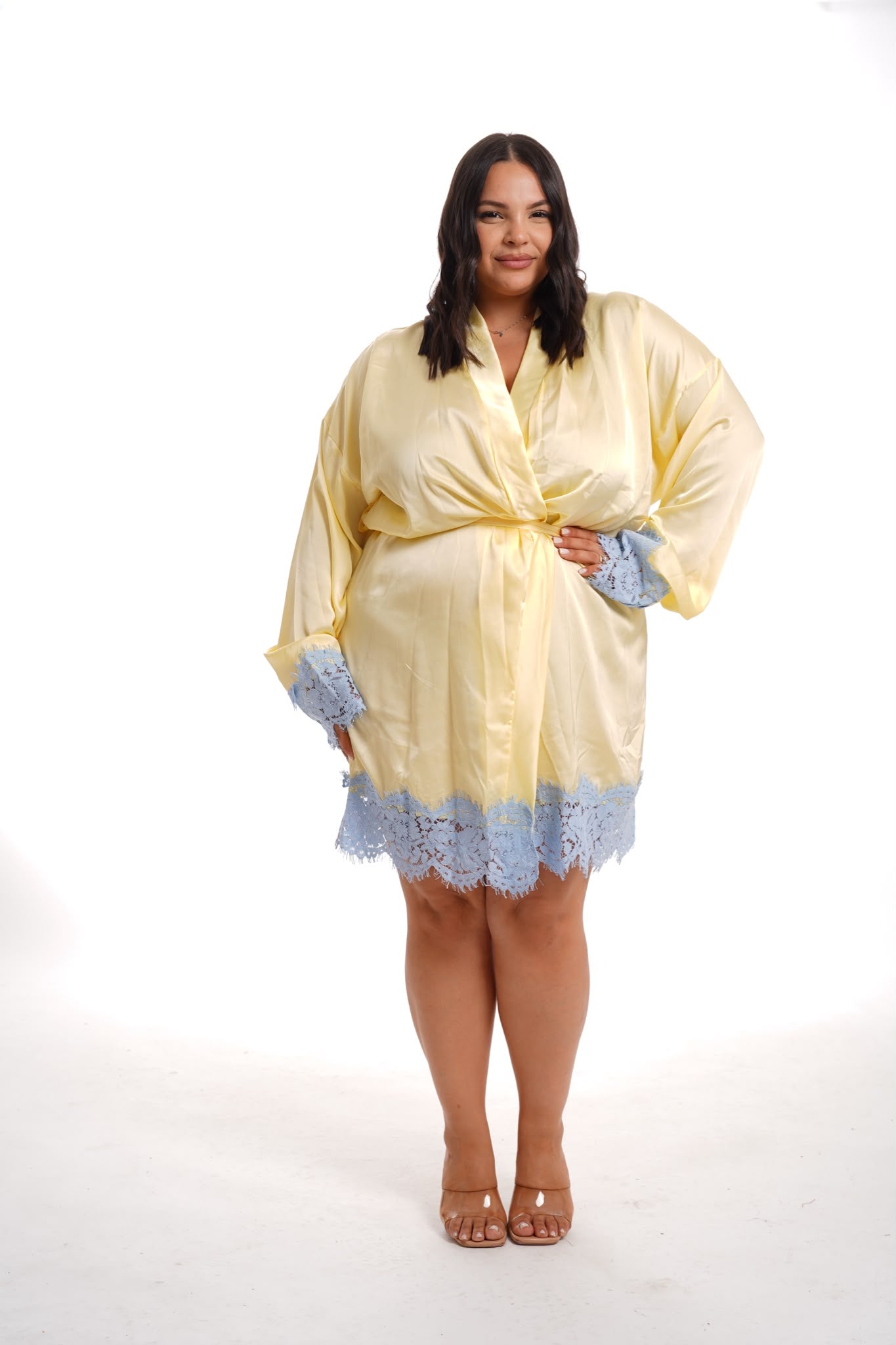 Kimono Dress Night Giallo