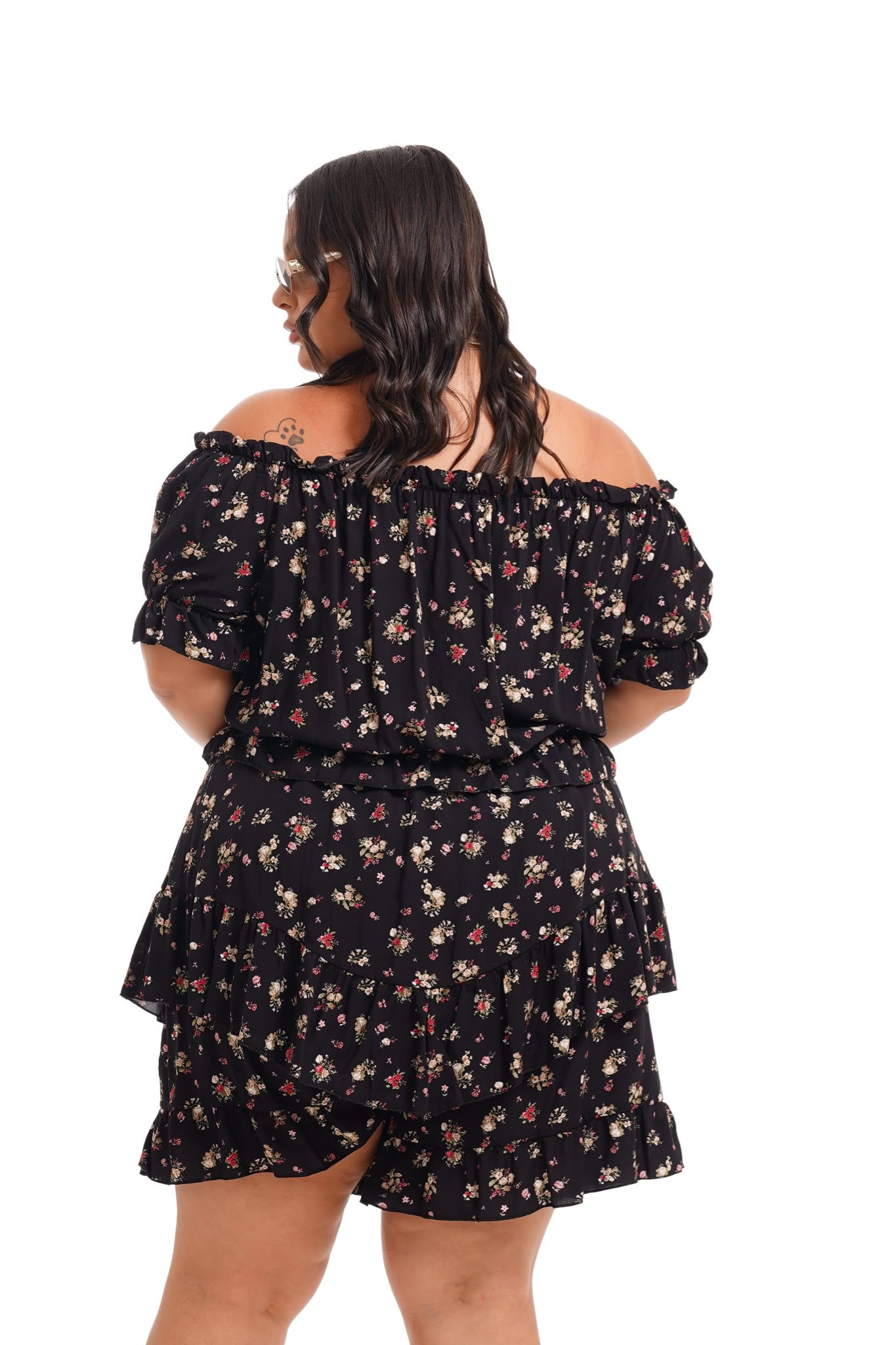 Coordinato Dora Fiori Nero