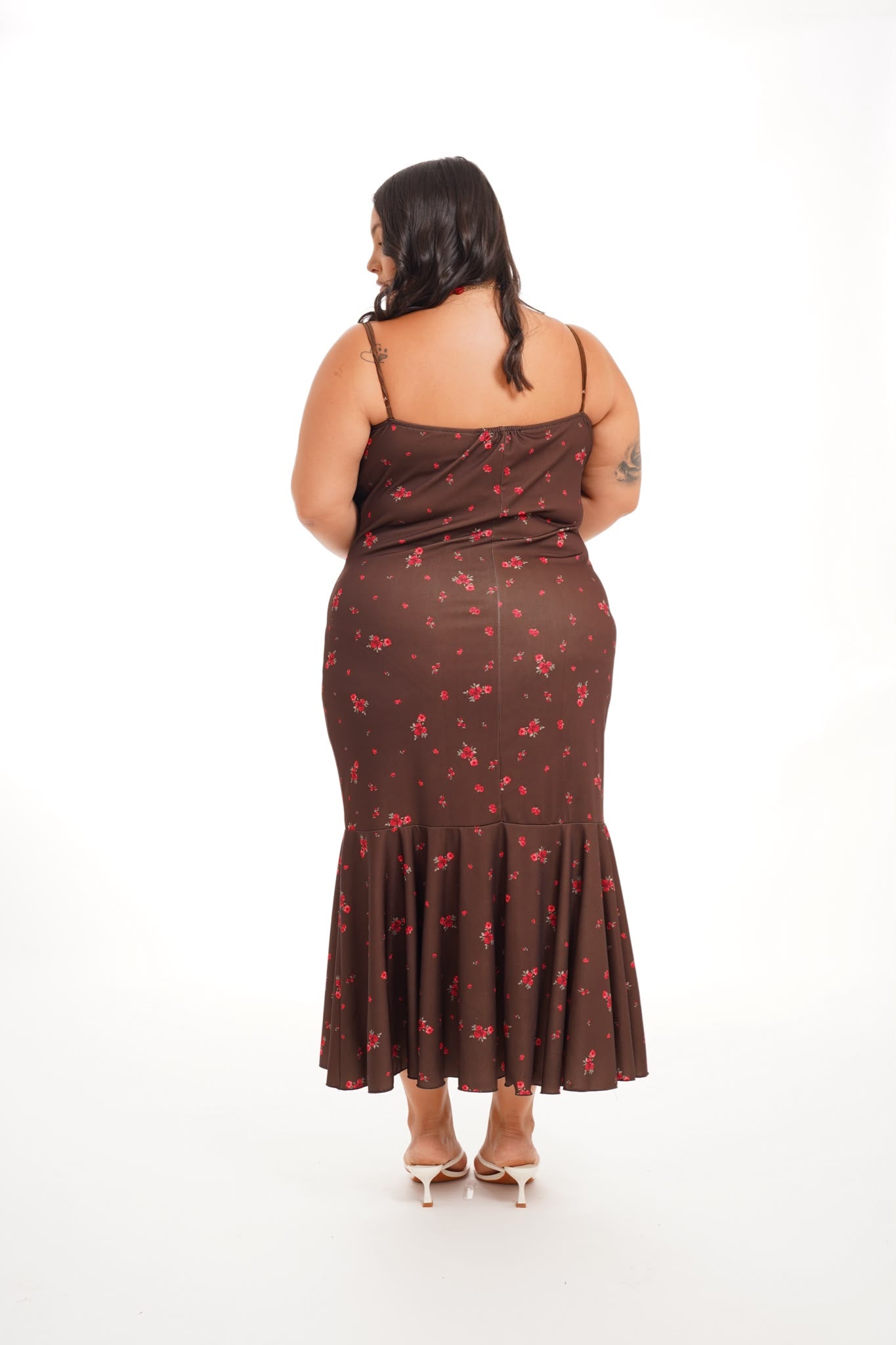 Dress Kesya Fiori Marrone