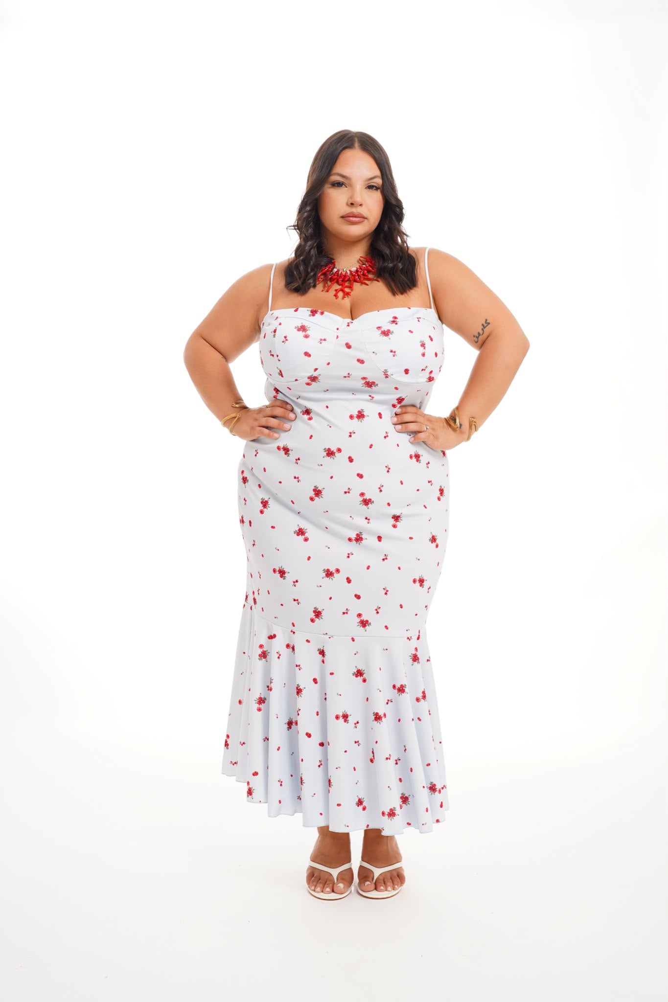 Dress Kesya Fiori Azzurro