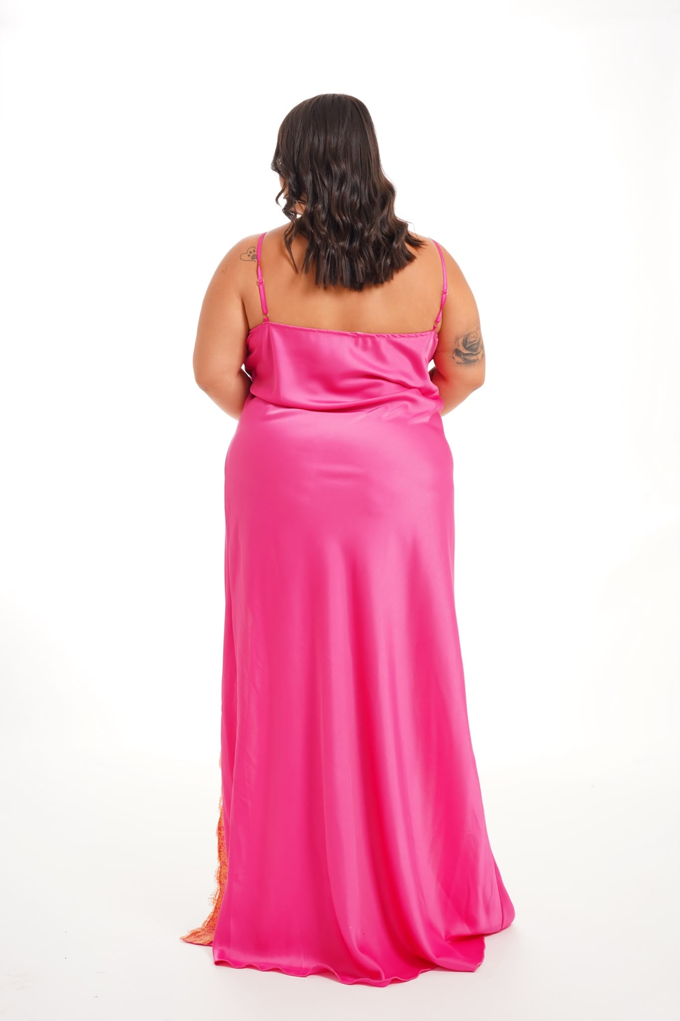 Dress In Pizzo Monia Fucsia