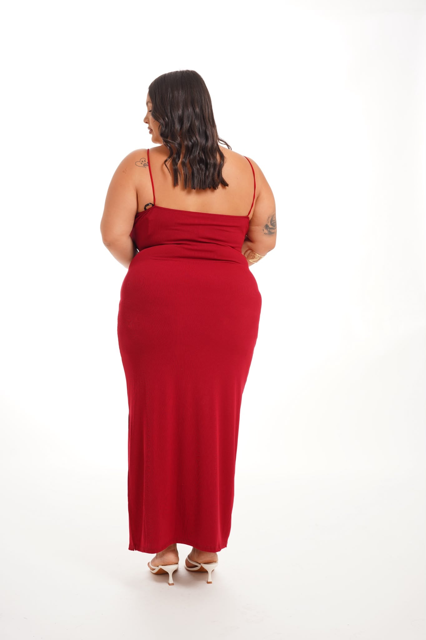 Dress Conchiglia Bordeaux