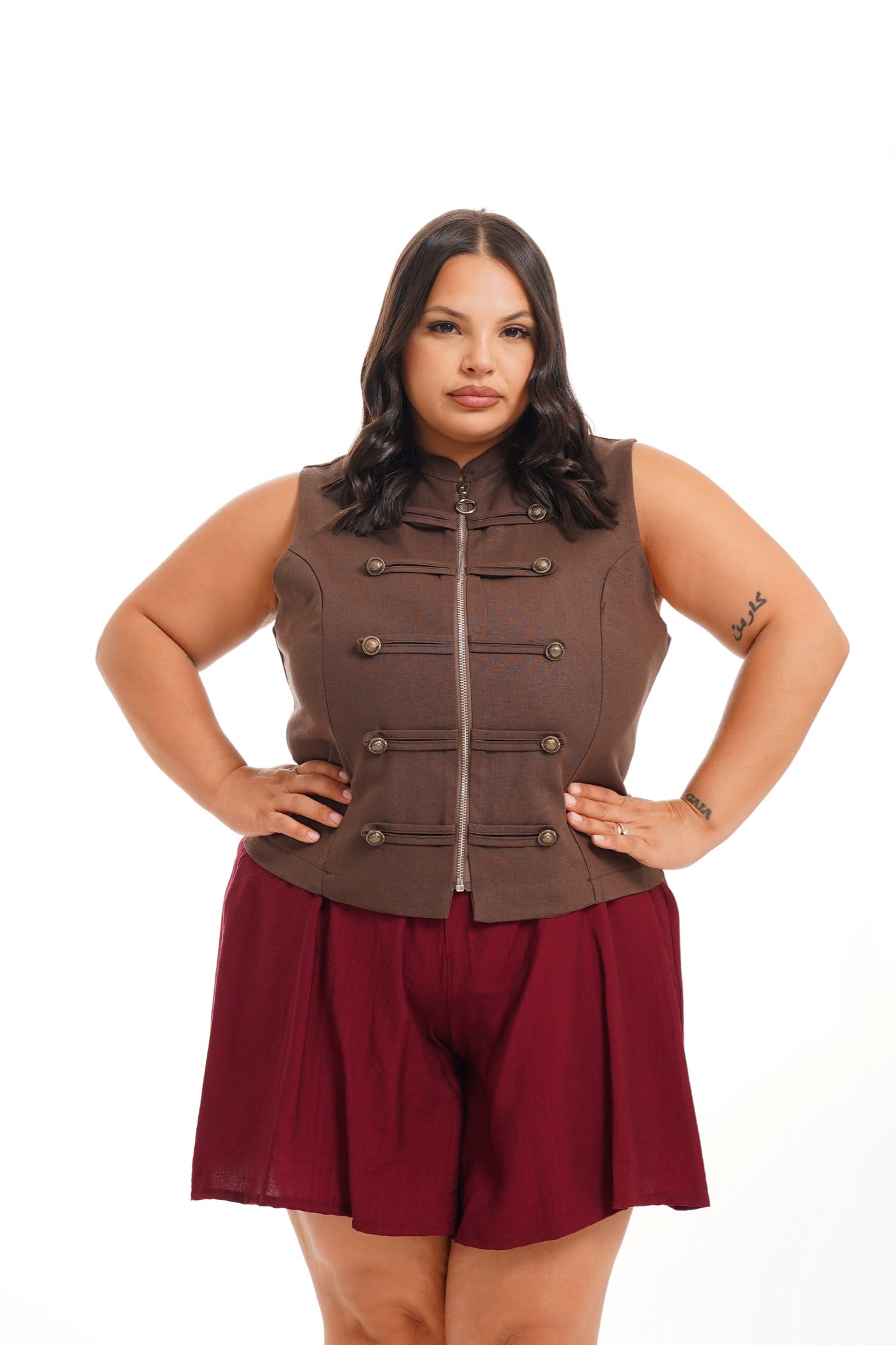 Gilet Cariati Marrone
