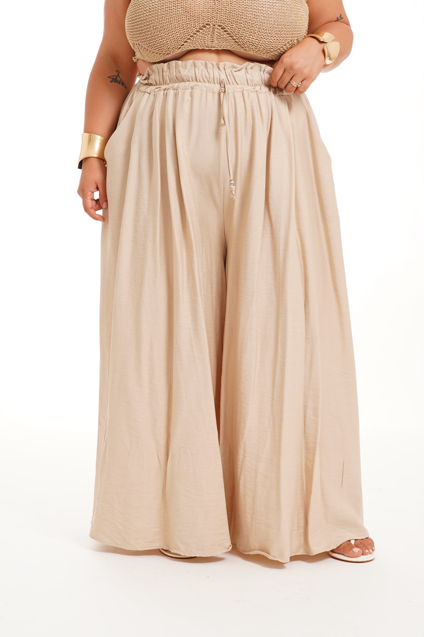 Pantalone Asia Tortora