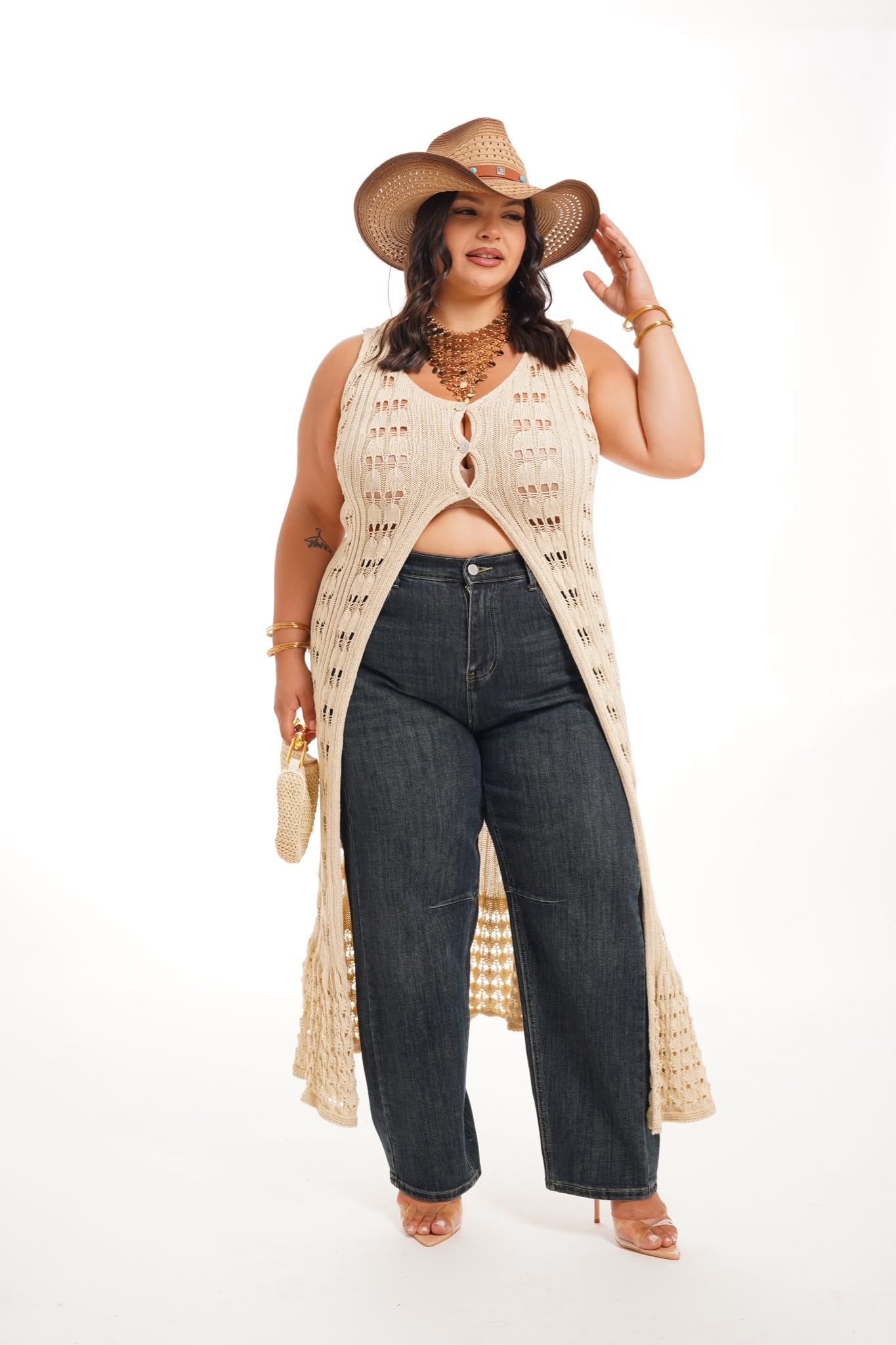 Gilet Grace Beige