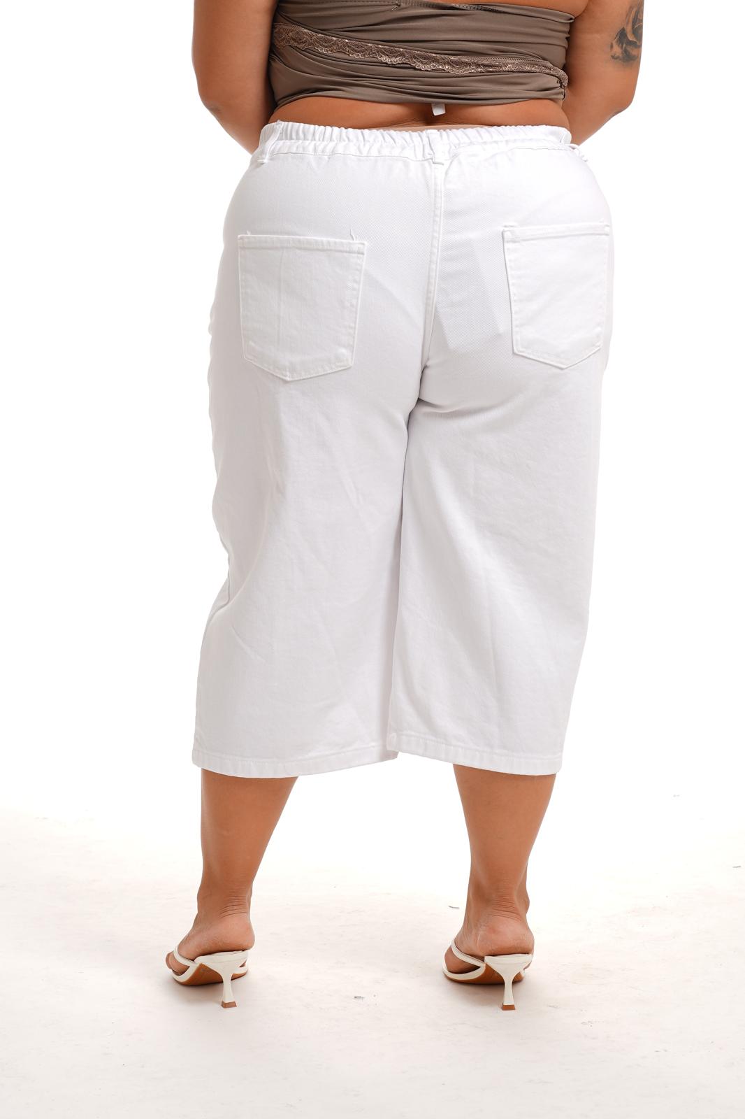 Bermuda Jeans Bianco