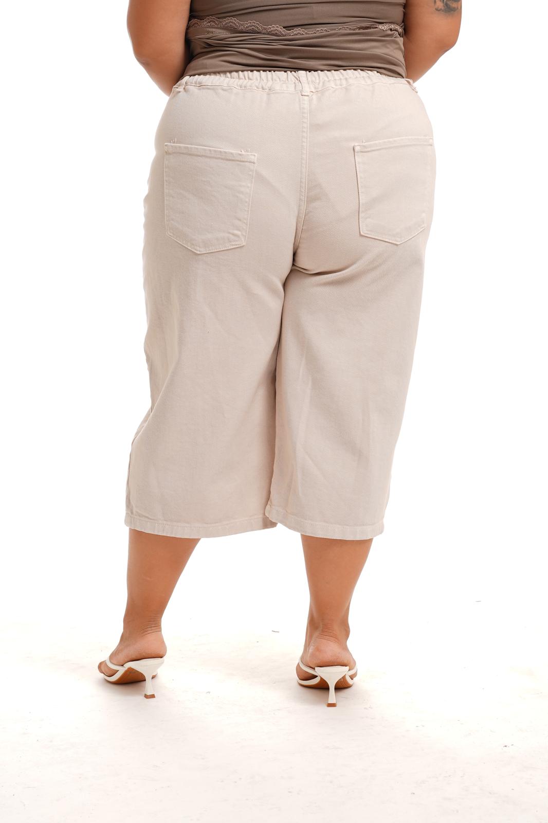 Bermuda Jeans Beige