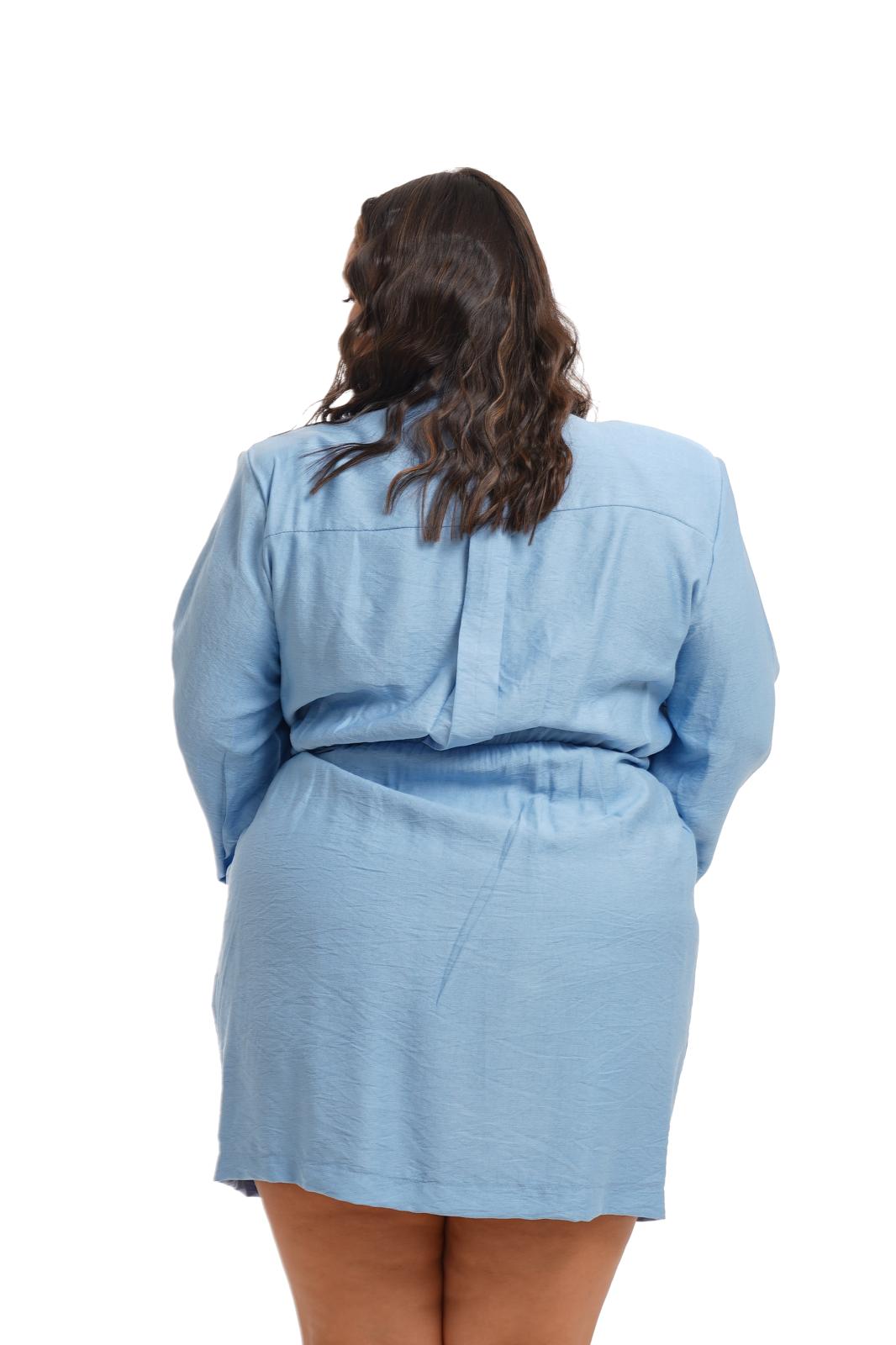 Dress Cortez Corto Azzurro