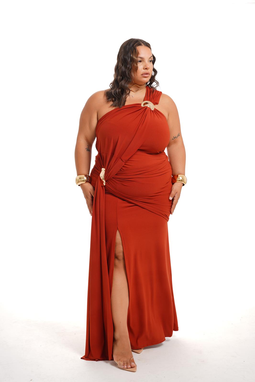 Dress Soleil Mattone