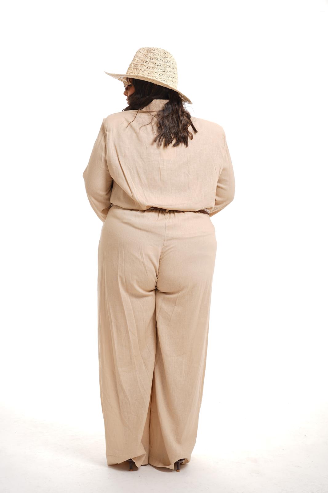 Coordinato Kenya Lino e Viscosa Beige