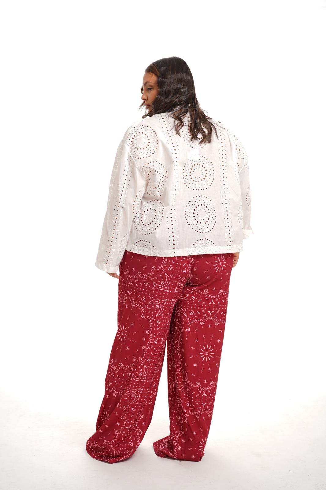 Pantalone Bandana Bordeaux