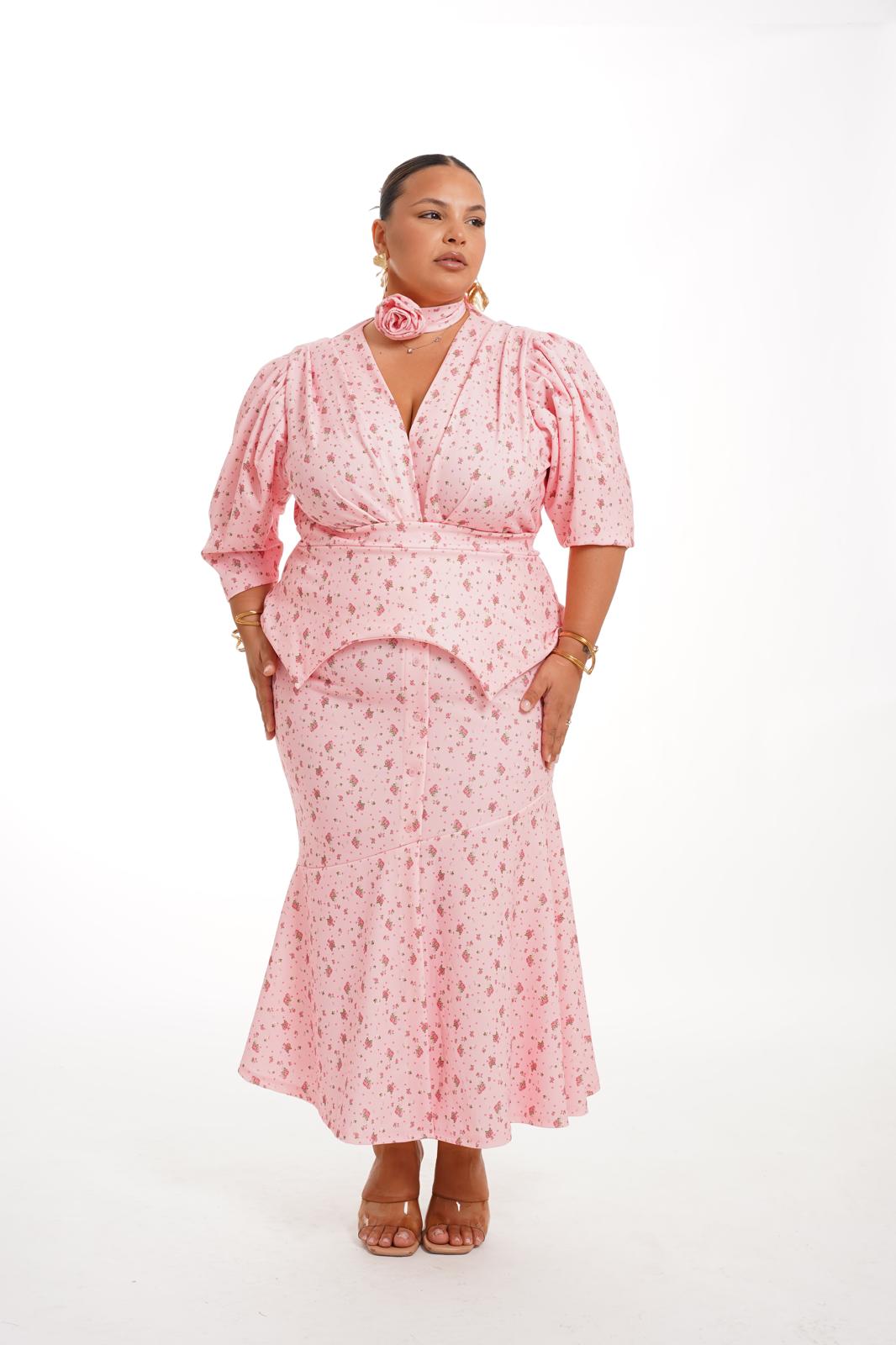 Abito Dunea Fiori Rosa