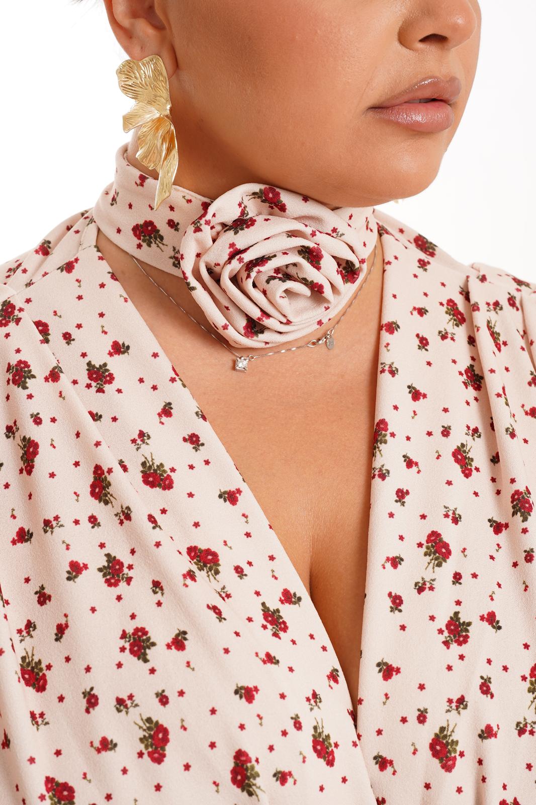 Abito Dunea Fiori Beige