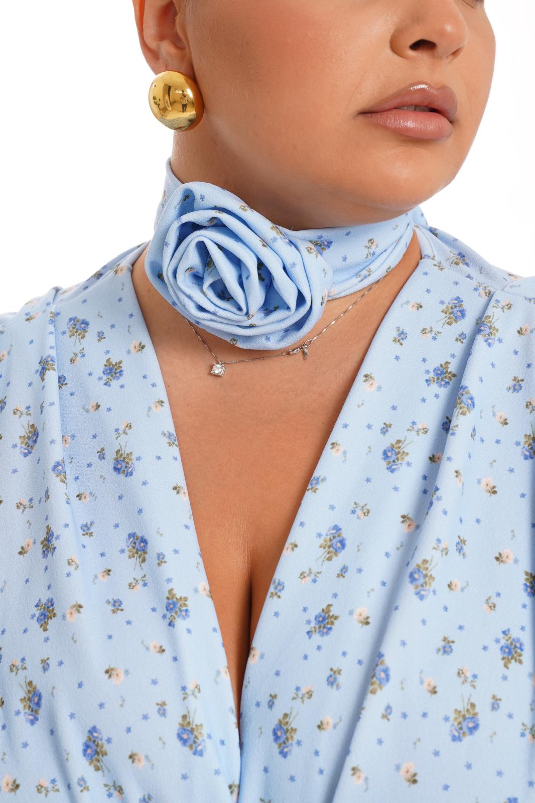 Abito Dunea Fiori Azzurro