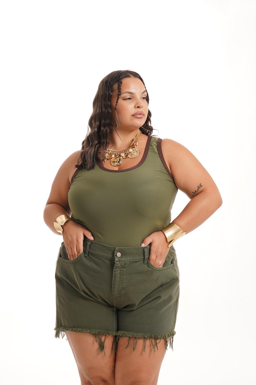 Shorts Jeans Verde