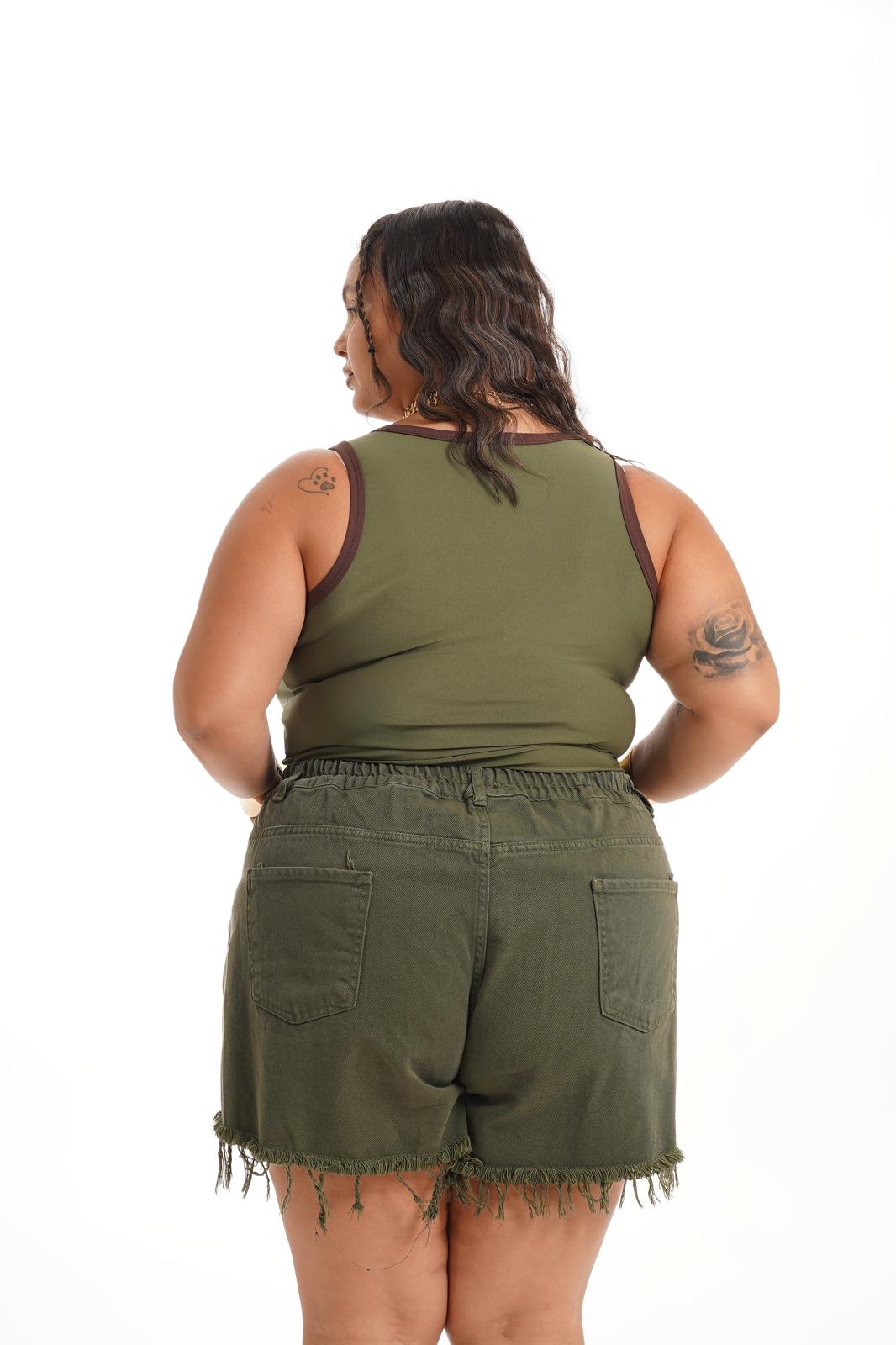 Shorts Jeans Verde