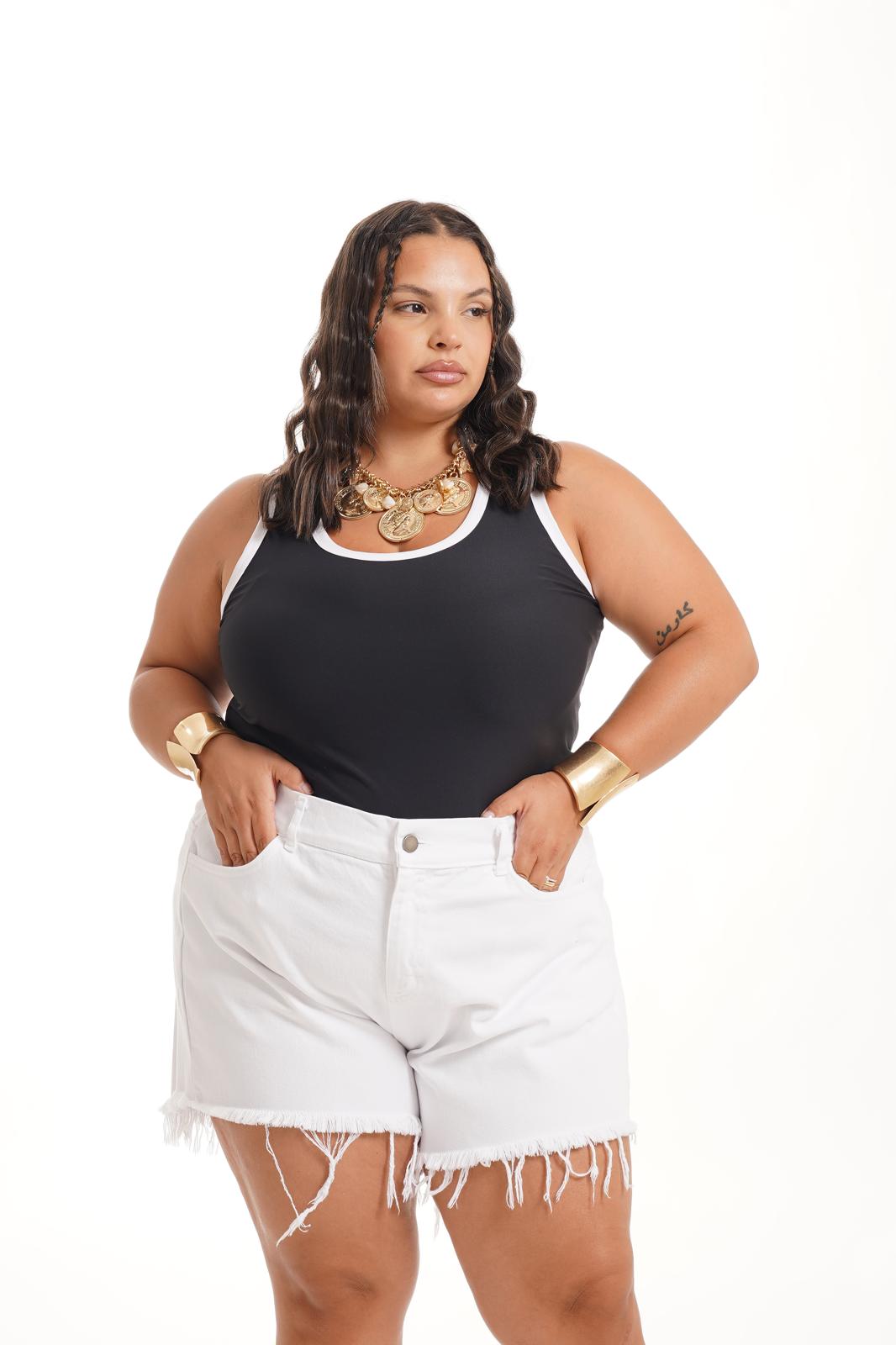 Shorts Jeans Bianco
