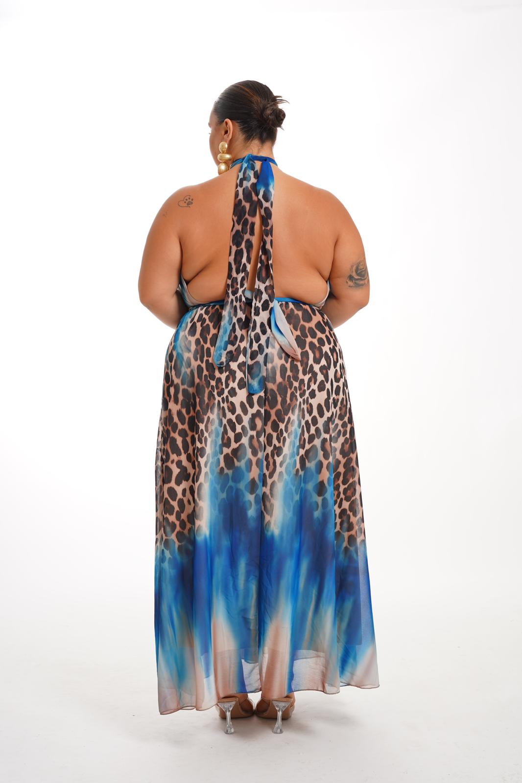 Dress Penny Maculato Azzurro
