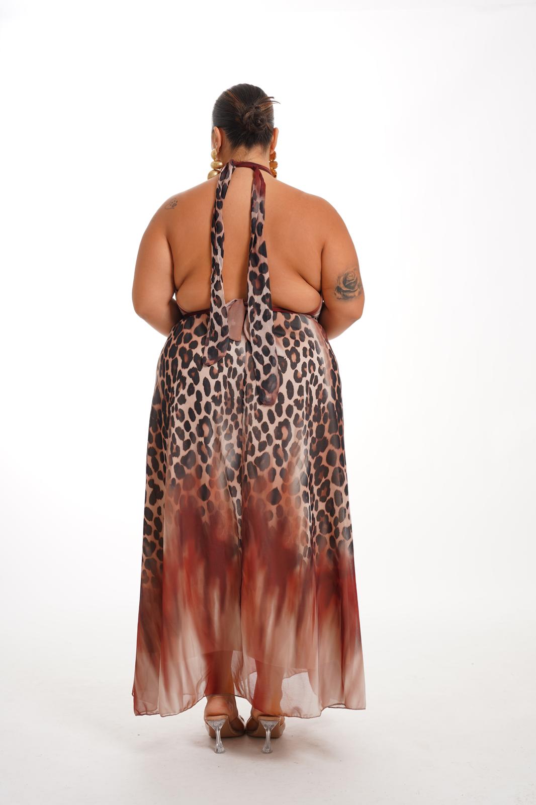 Dress Penny Maculato Mattone