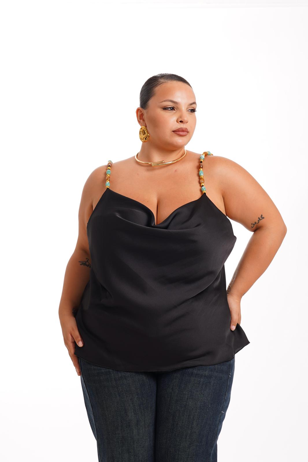 Top Perline Nero