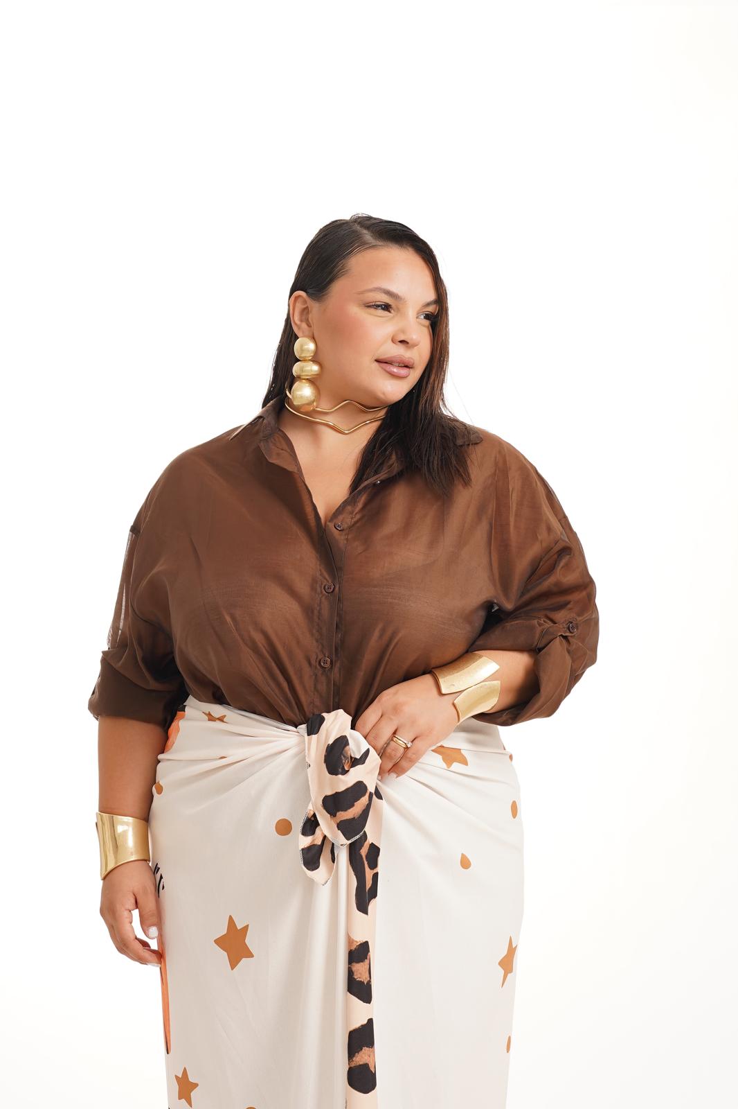 Camicia Honey Marrone