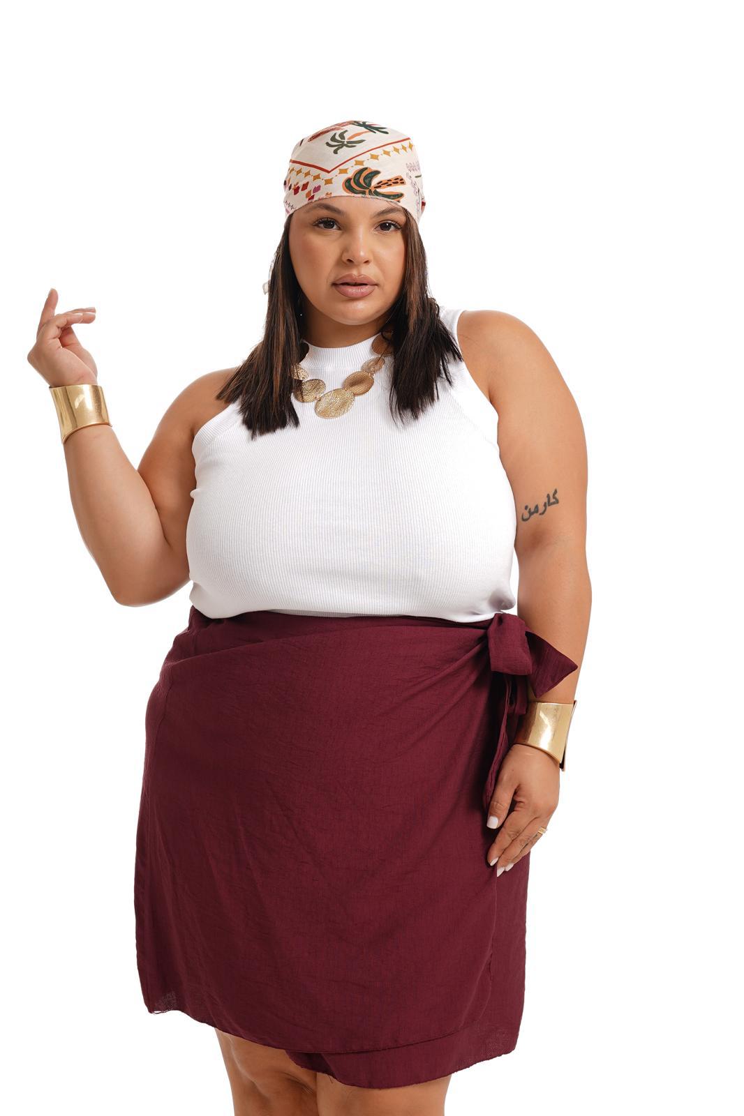 Minigonna Holly Bordeaux