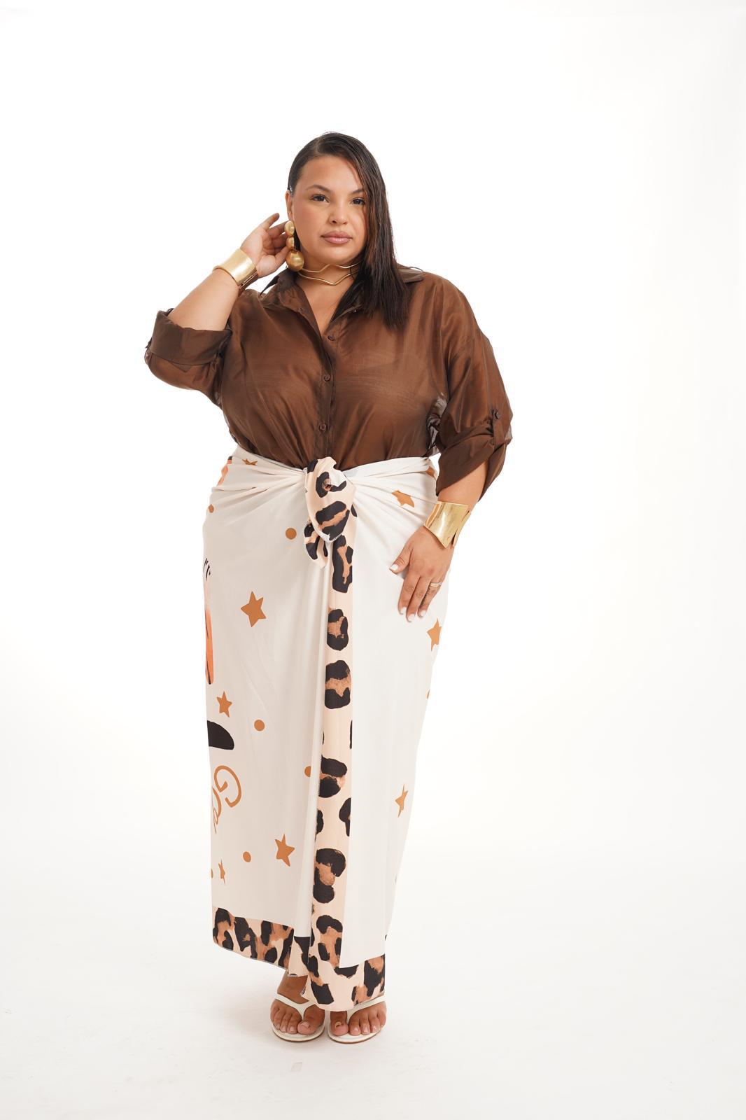 Gonna Pareo Fantasy Tiger Bianca