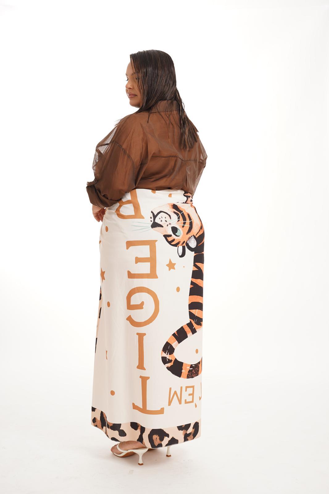 Gonna Pareo Fantasy Tiger Bianca
