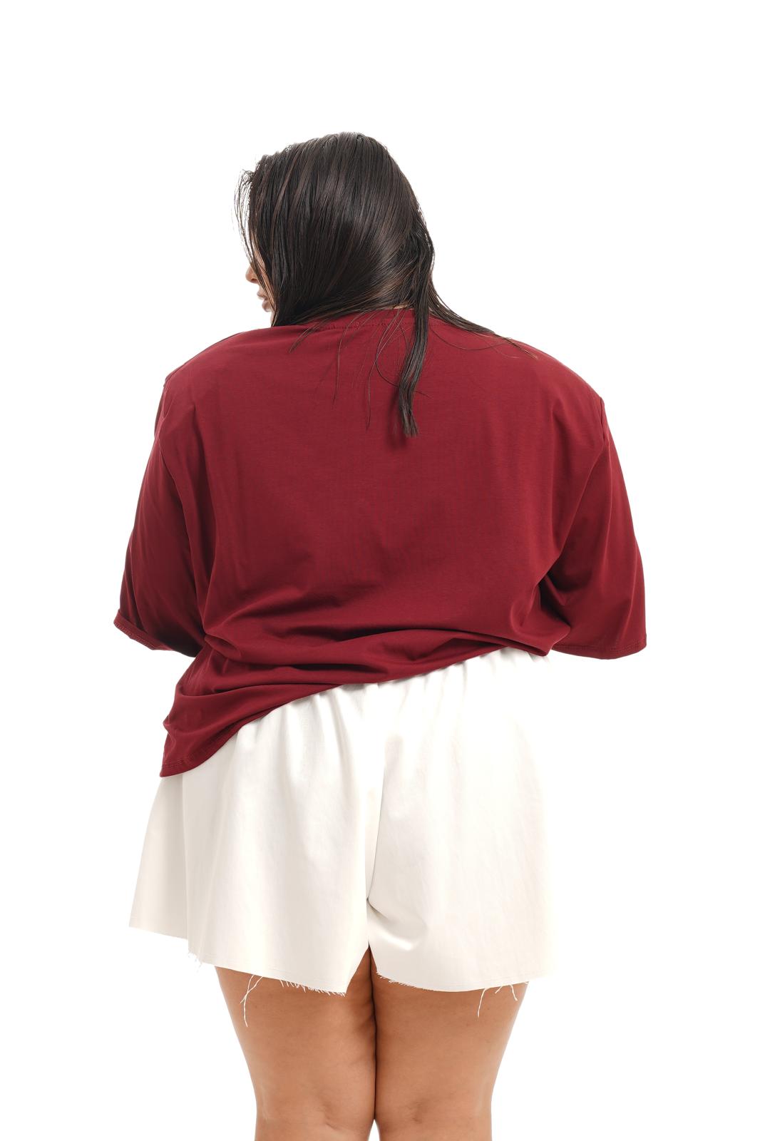 Maglia Con Spalline Bordeaux
