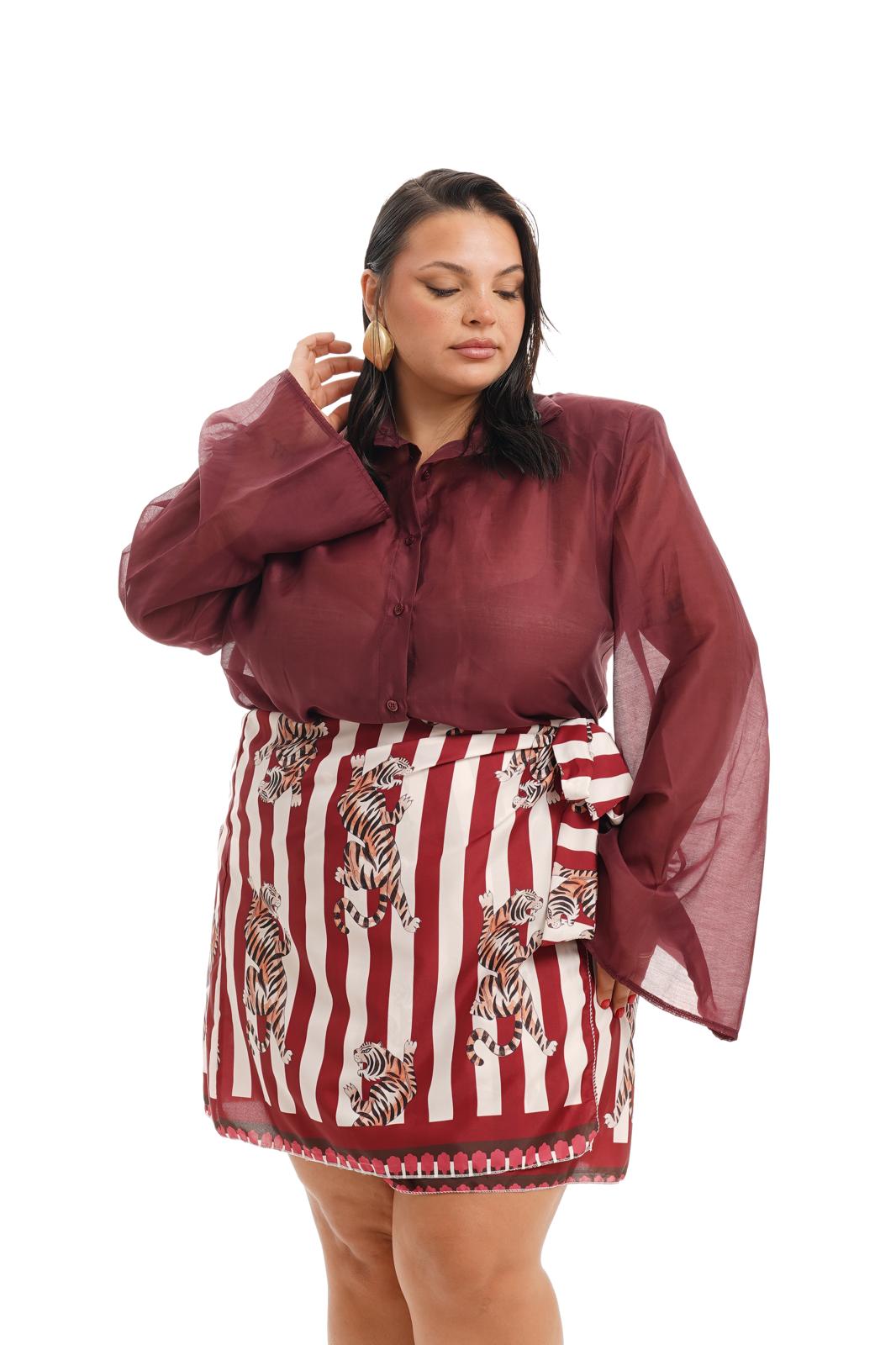Camicia Lalla Bordeaux