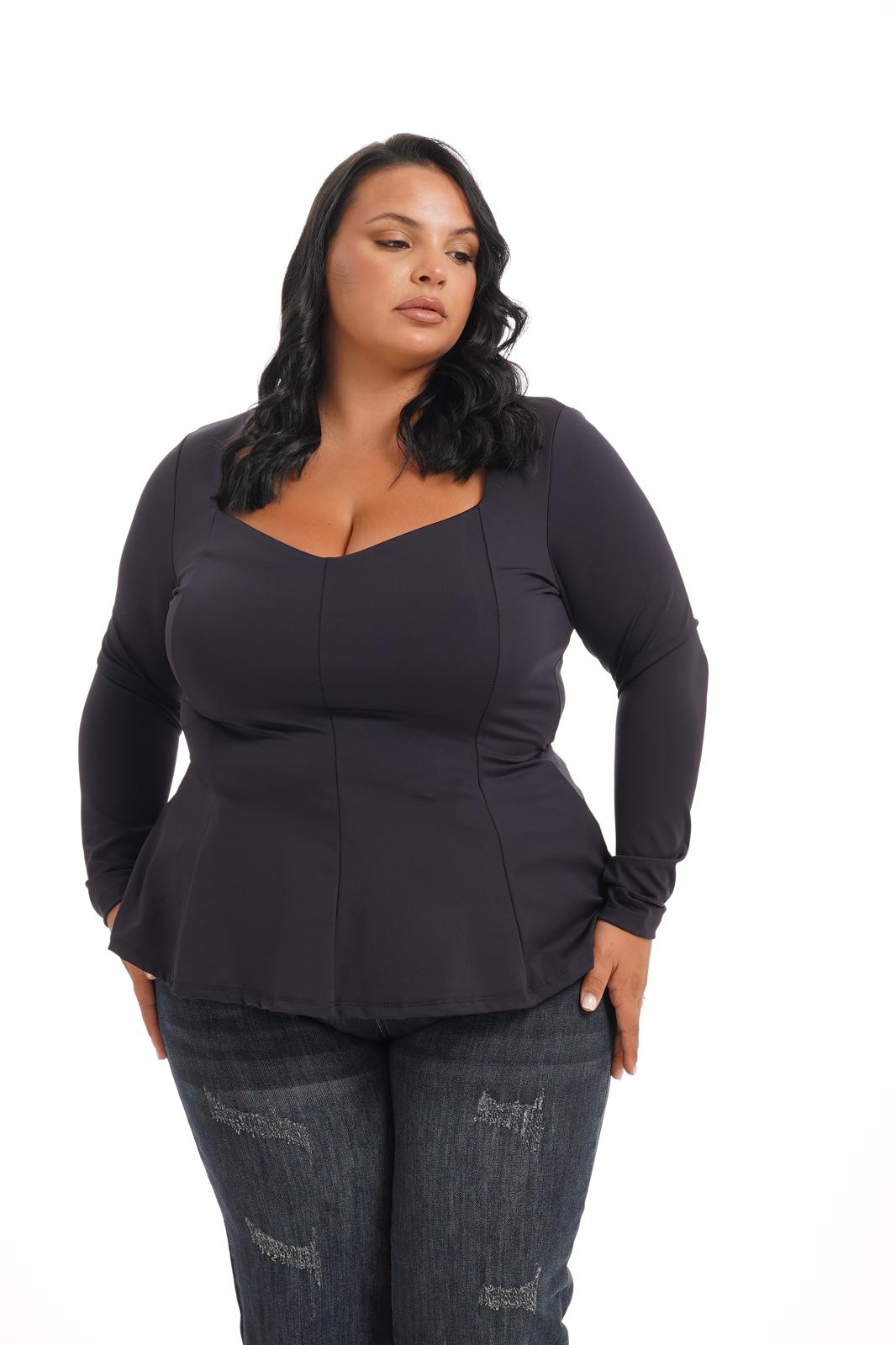 Maglia Svasata Blu