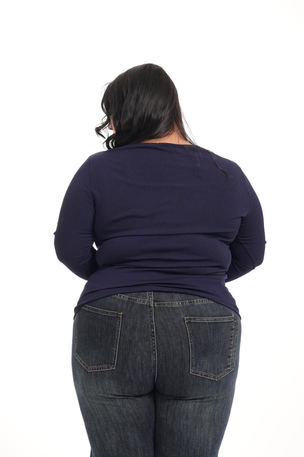 Maglia A Costine Camilla Blu