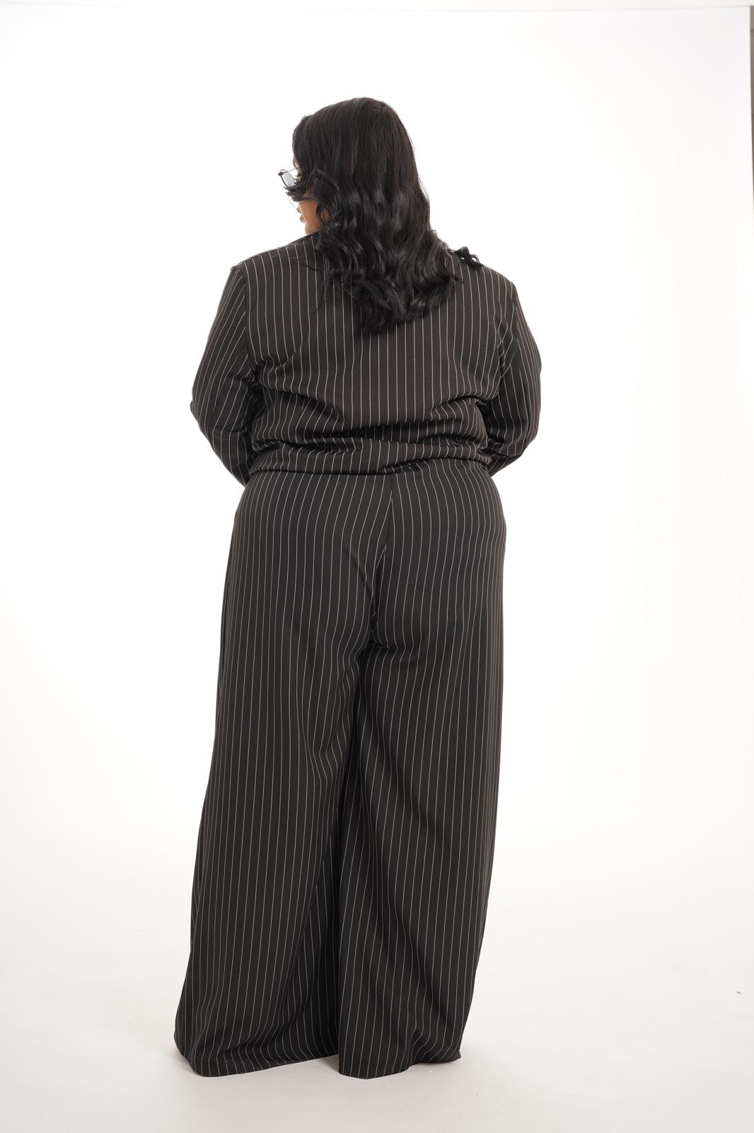 Tailleur Gessato Work Nero