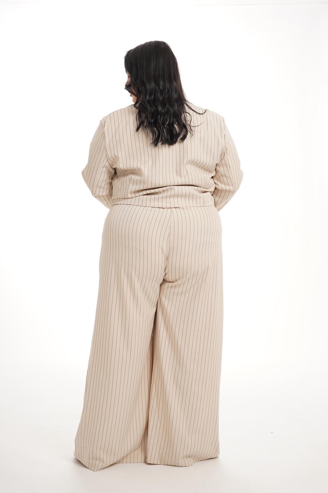 Tailleur Gessato Work Panna