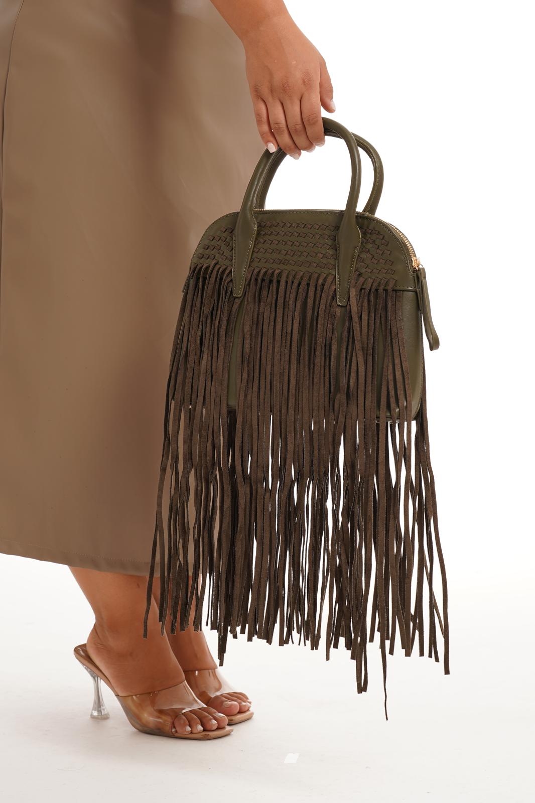 Bag frange Verde