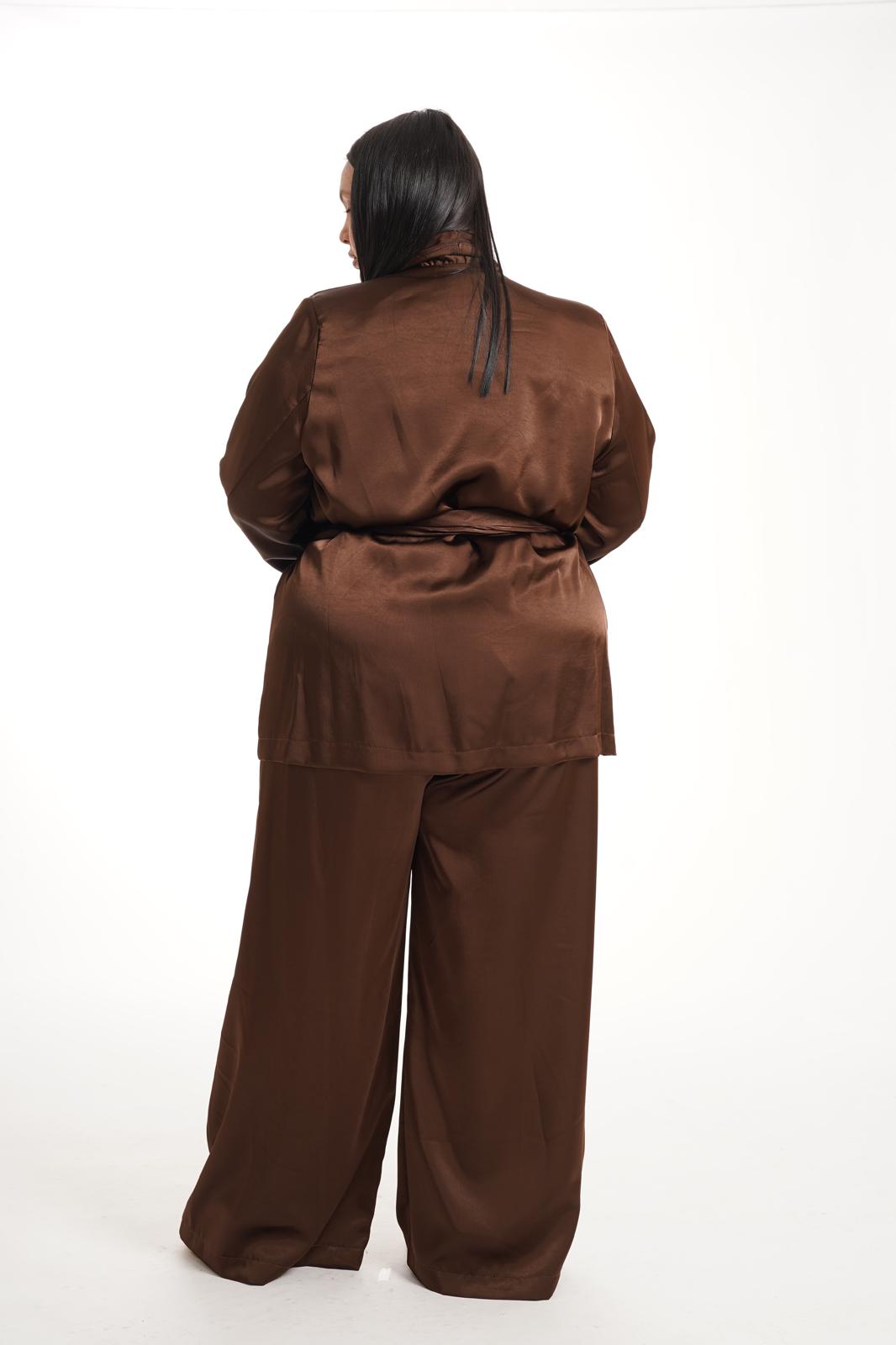 Tailleur Satine Marrone