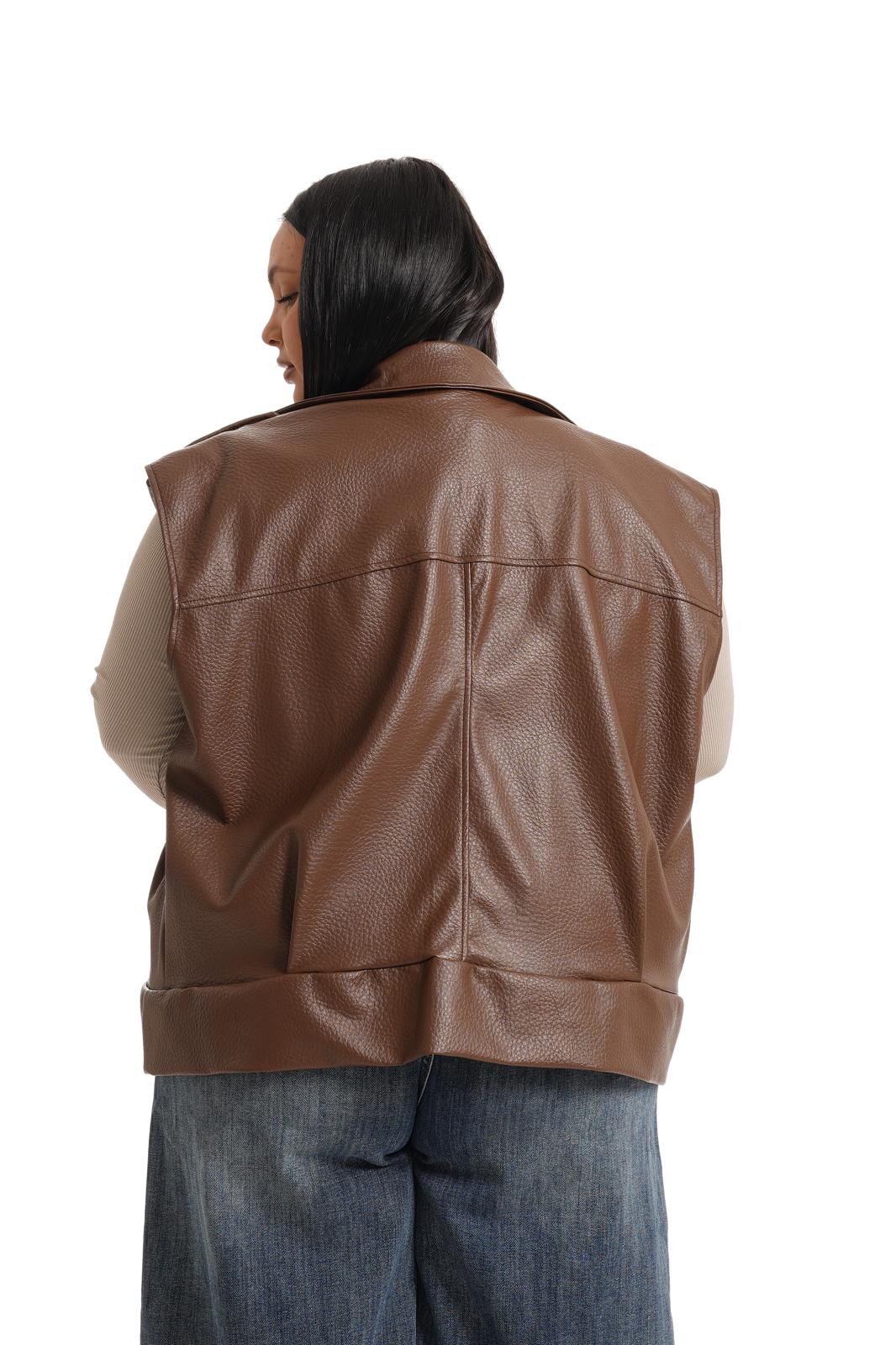 Gilet Rock Marrone