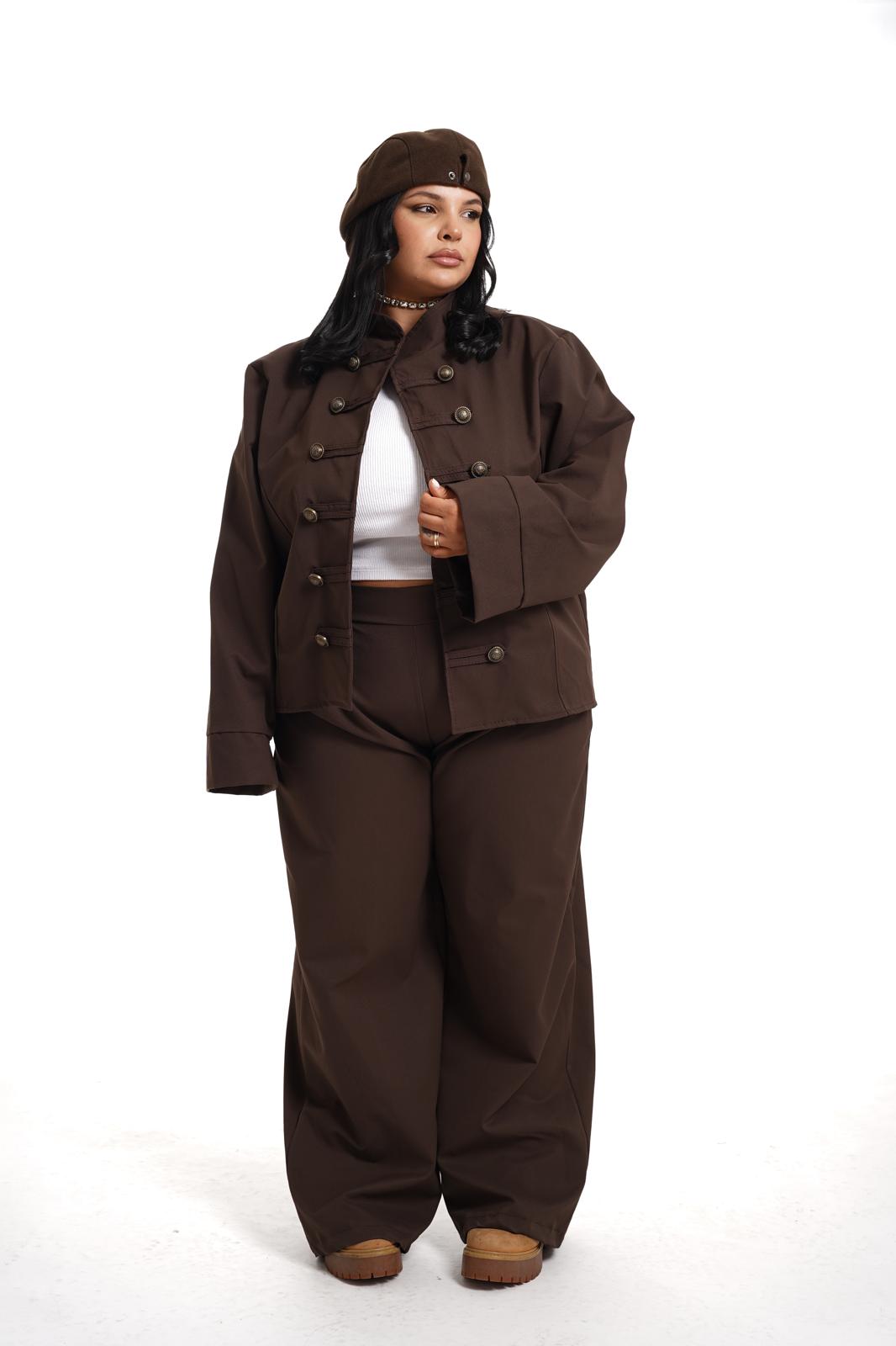 Tailleur Botton Marrone