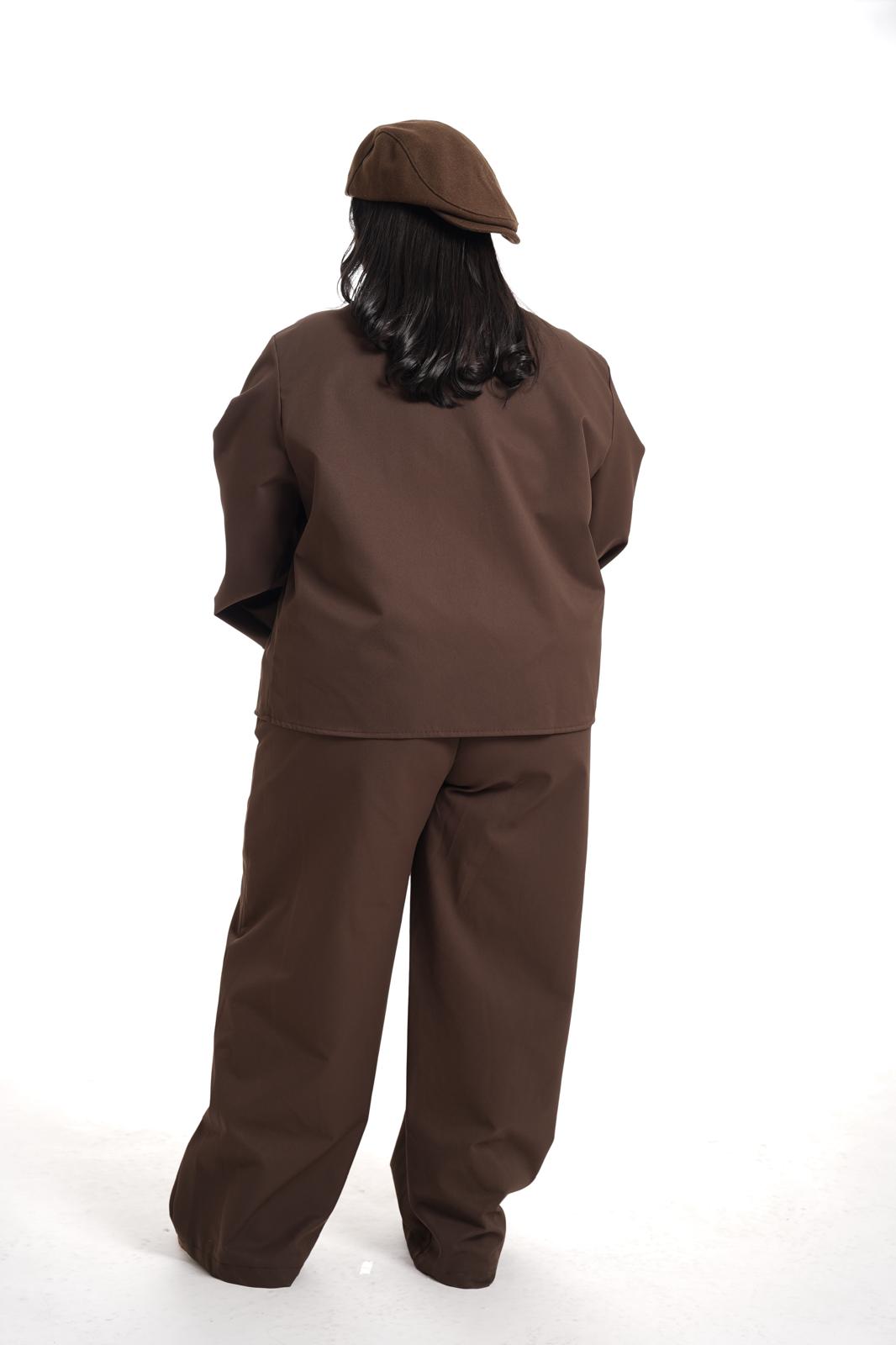 Tailleur Botton Marrone