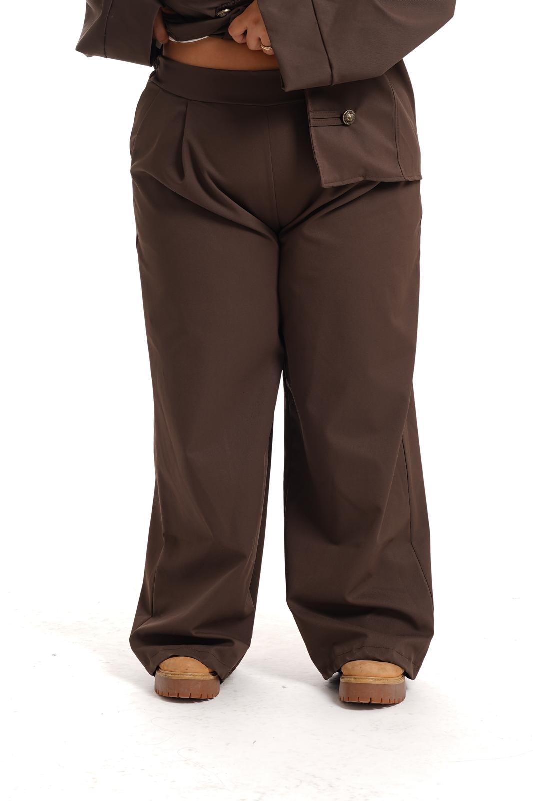Tailleur Botton Marrone
