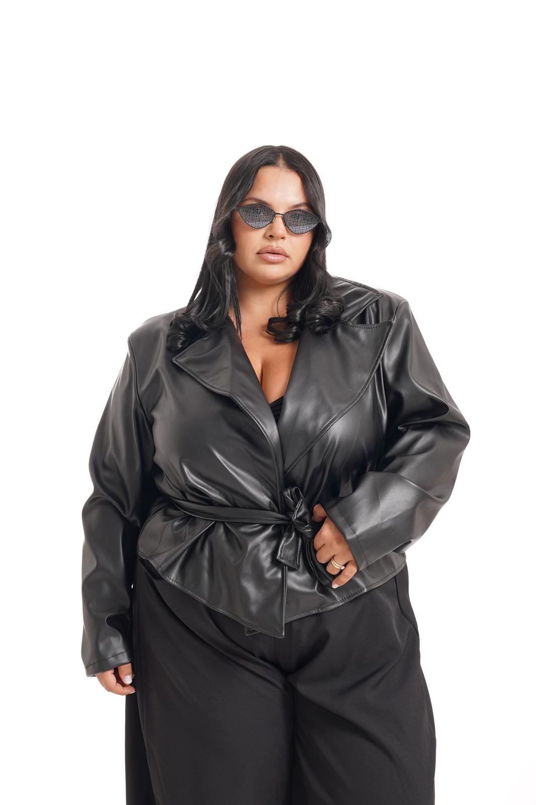 Giacca Milly In Ecopelle Nero