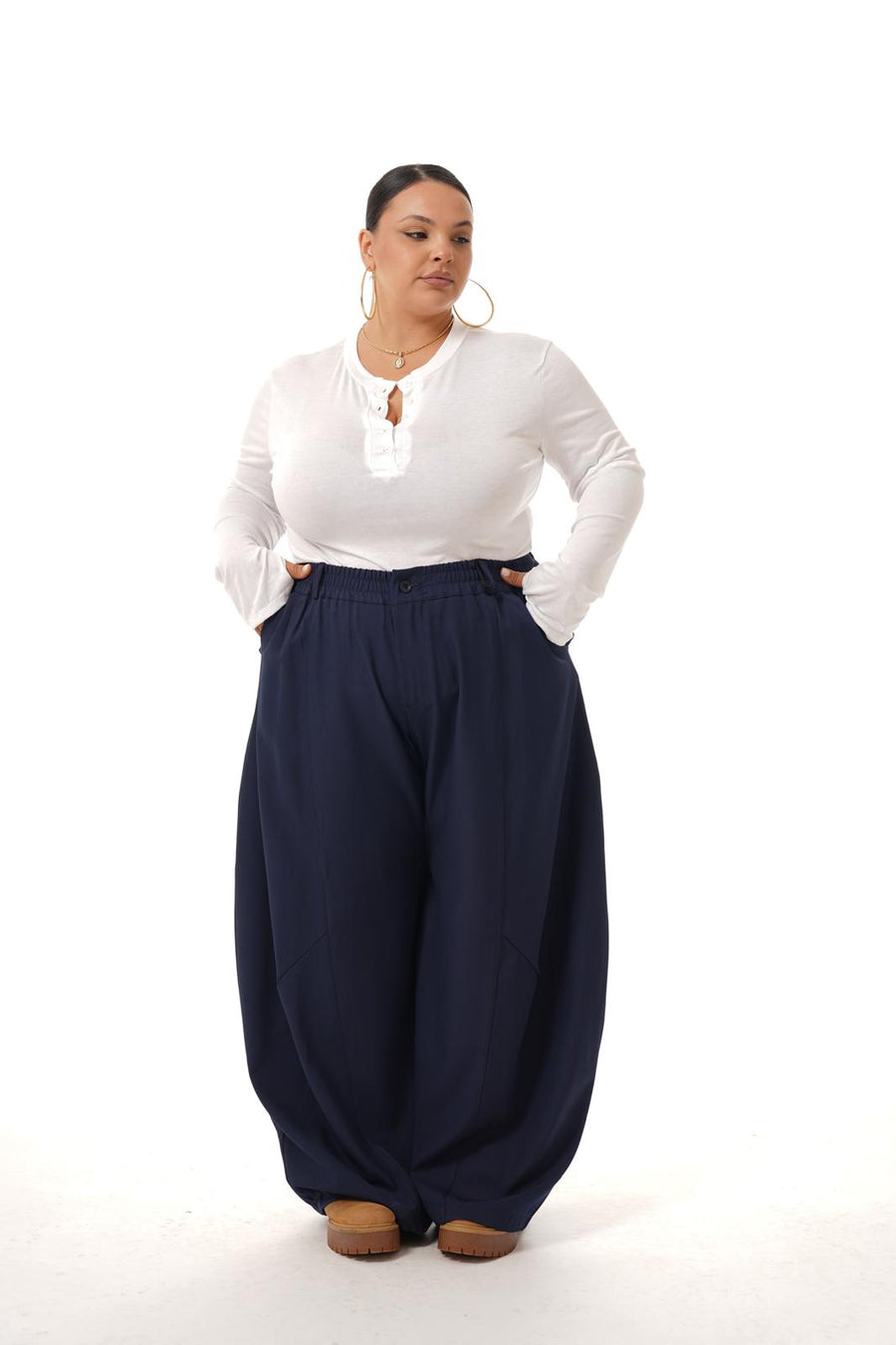 Pantalone Number Blu